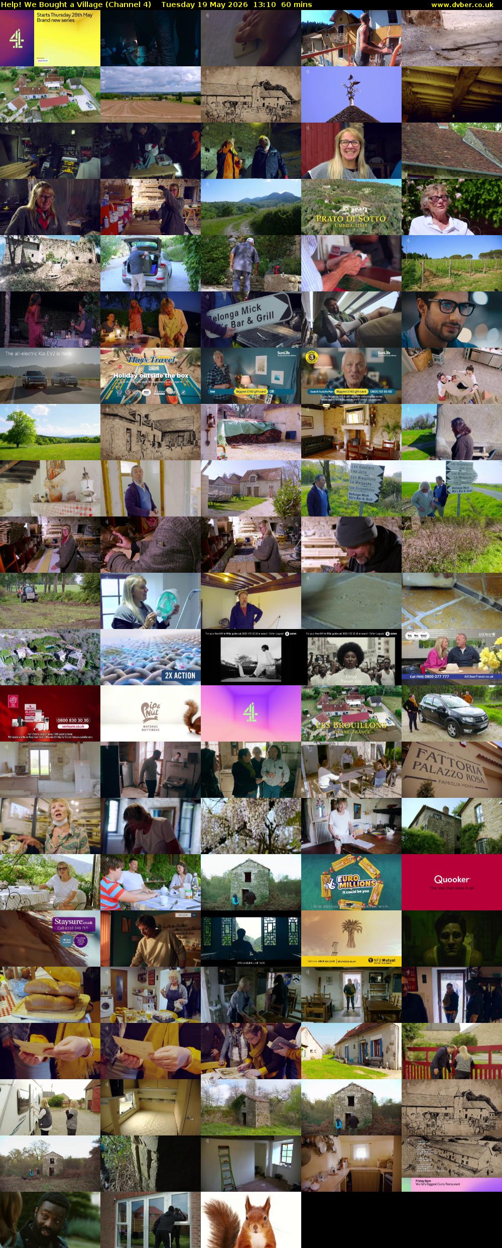 Help! We Bought a Village (Channel 4) Tuesday 19 May 2026 13:10 - 14:10