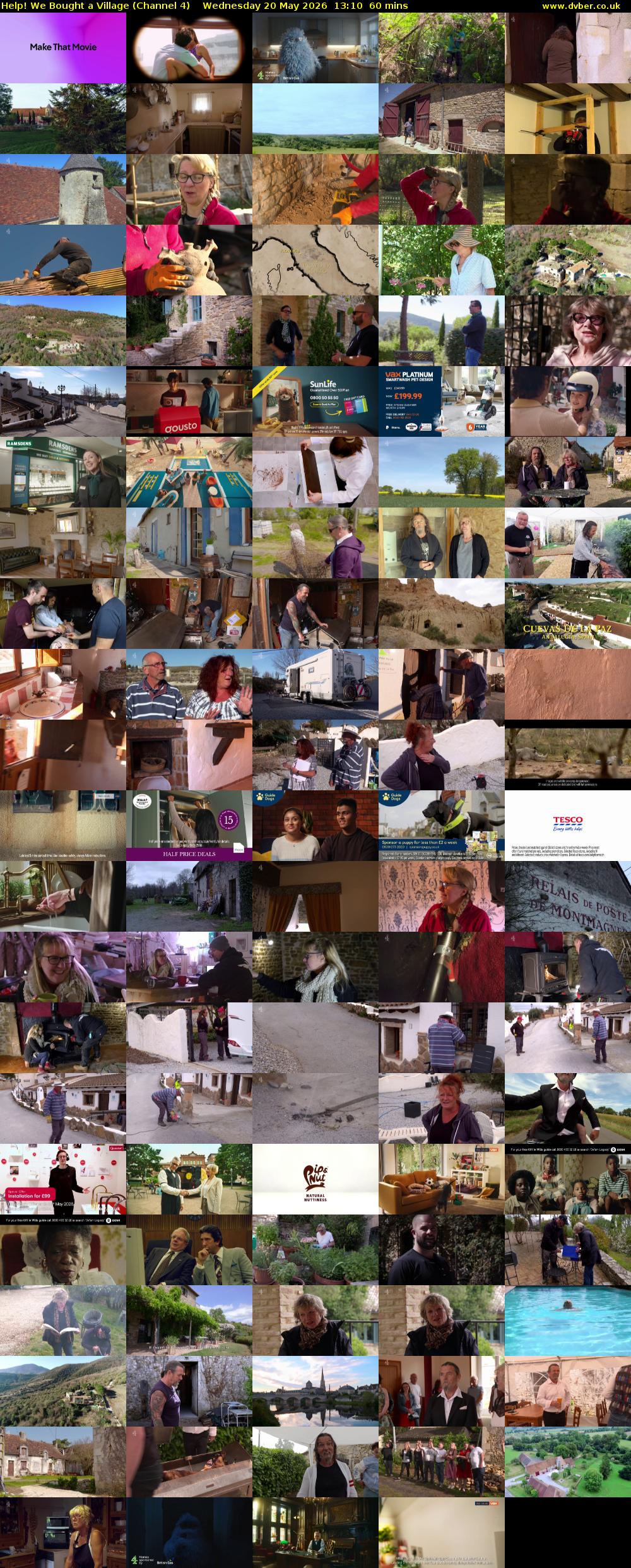 Help! We Bought a Village (Channel 4) Wednesday 20 May 2026 13:10 - 14:10