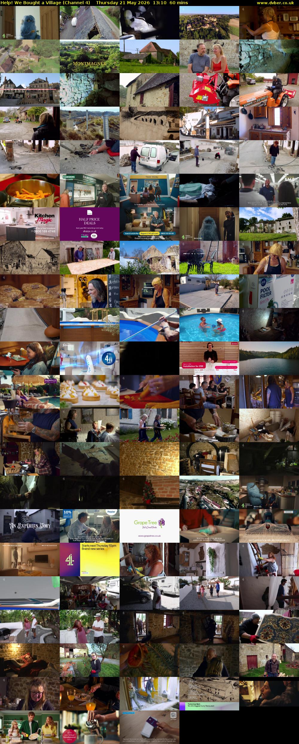 Help! We Bought a Village (Channel 4) Thursday 21 May 2026 13:10 - 14:10