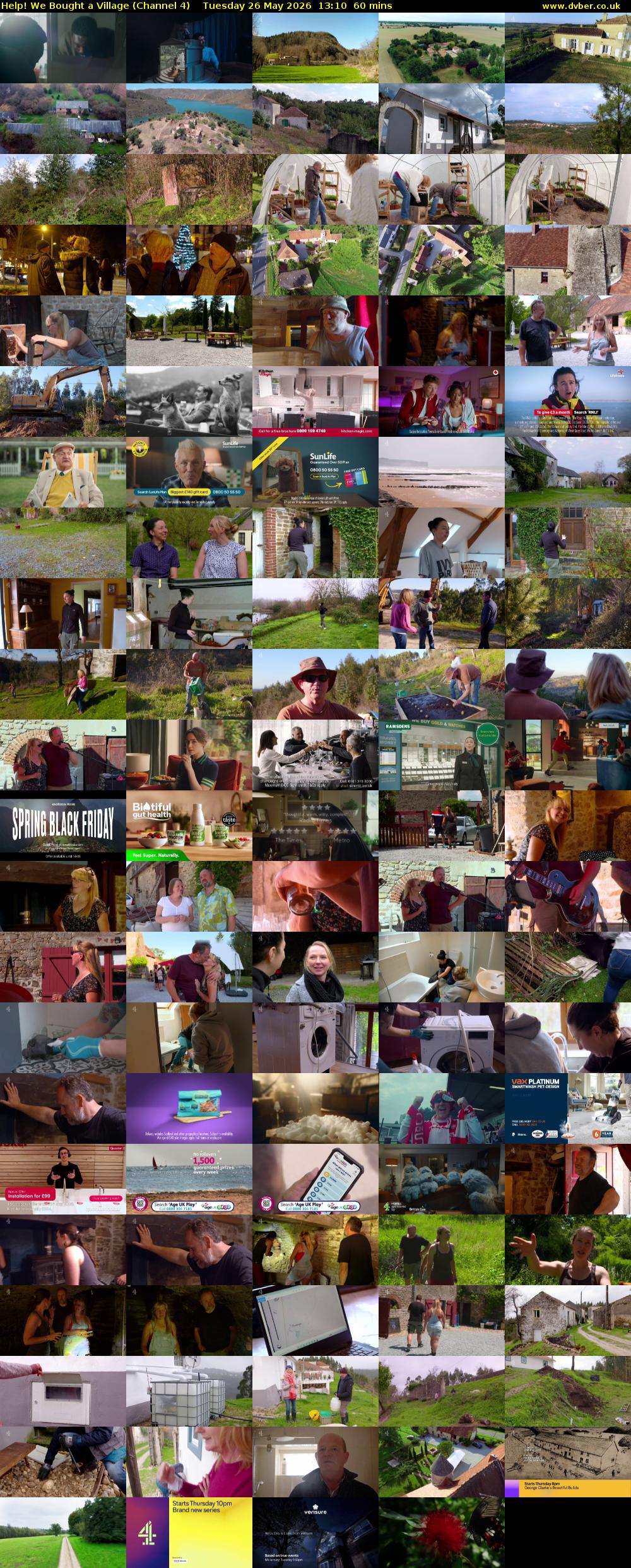 Help! We Bought a Village (Channel 4) Tuesday 26 May 2026 13:10 - 14:10