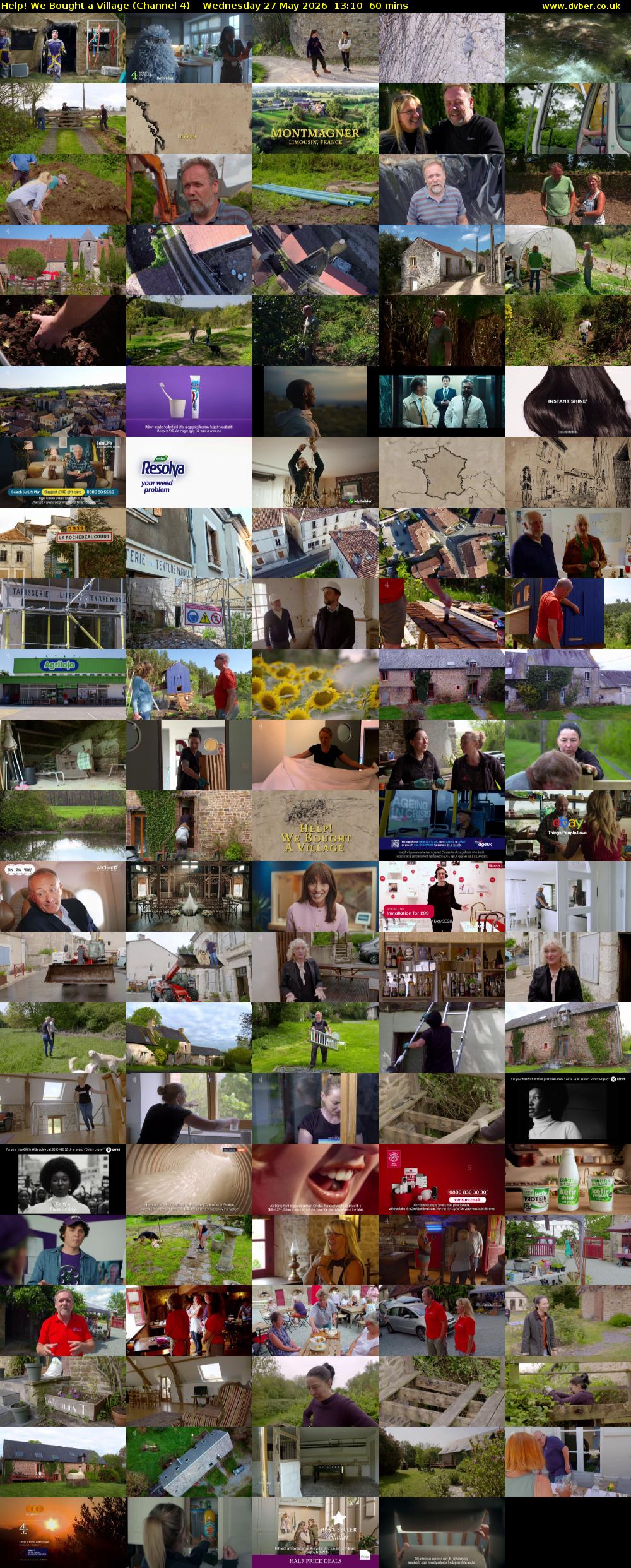 Help! We Bought a Village (Channel 4) Wednesday 27 May 2026 13:10 - 14:10