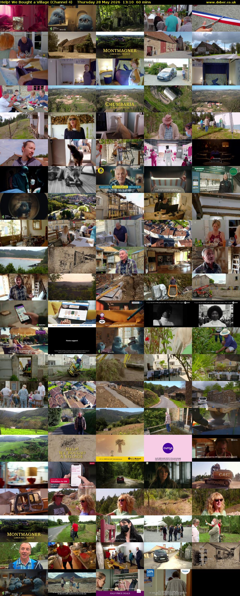 Help! We Bought a Village (Channel 4) Thursday 28 May 2026 13:10 - 14:10