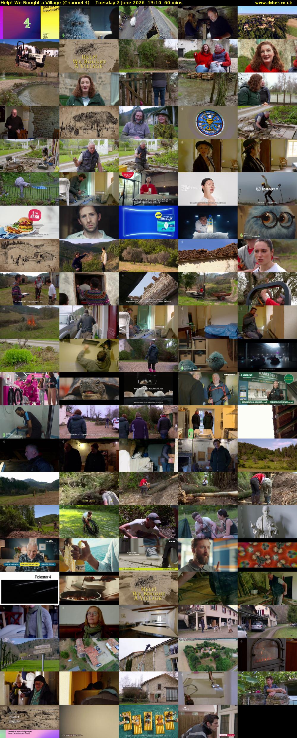 Help! We Bought a Village (Channel 4) Tuesday 2 June 2026 13:10 - 14:10