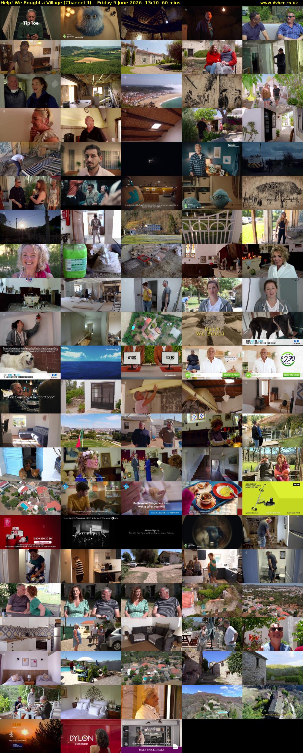 Help! We Bought a Village (Channel 4) Friday 5 June 2026 13:10 - 14:10
