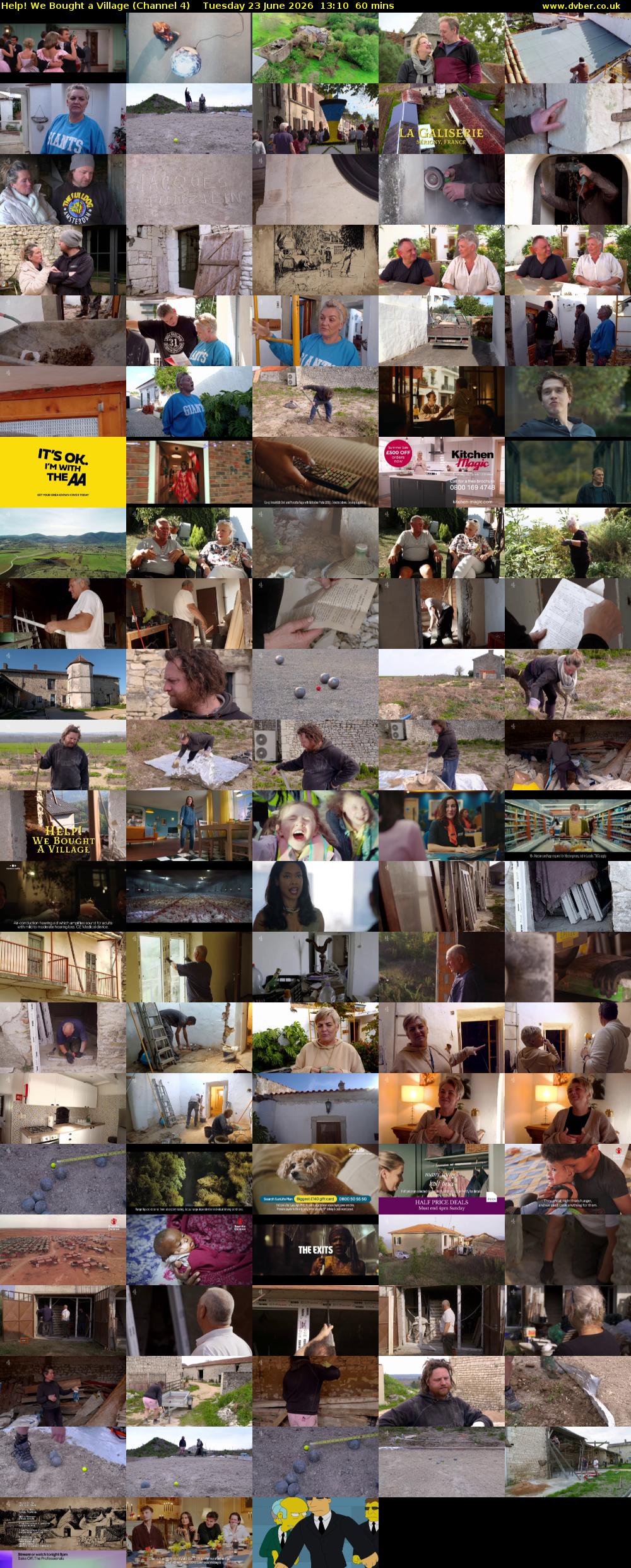 Help! We Bought a Village (Channel 4) Tuesday 23 June 2026 13:10 - 14:10