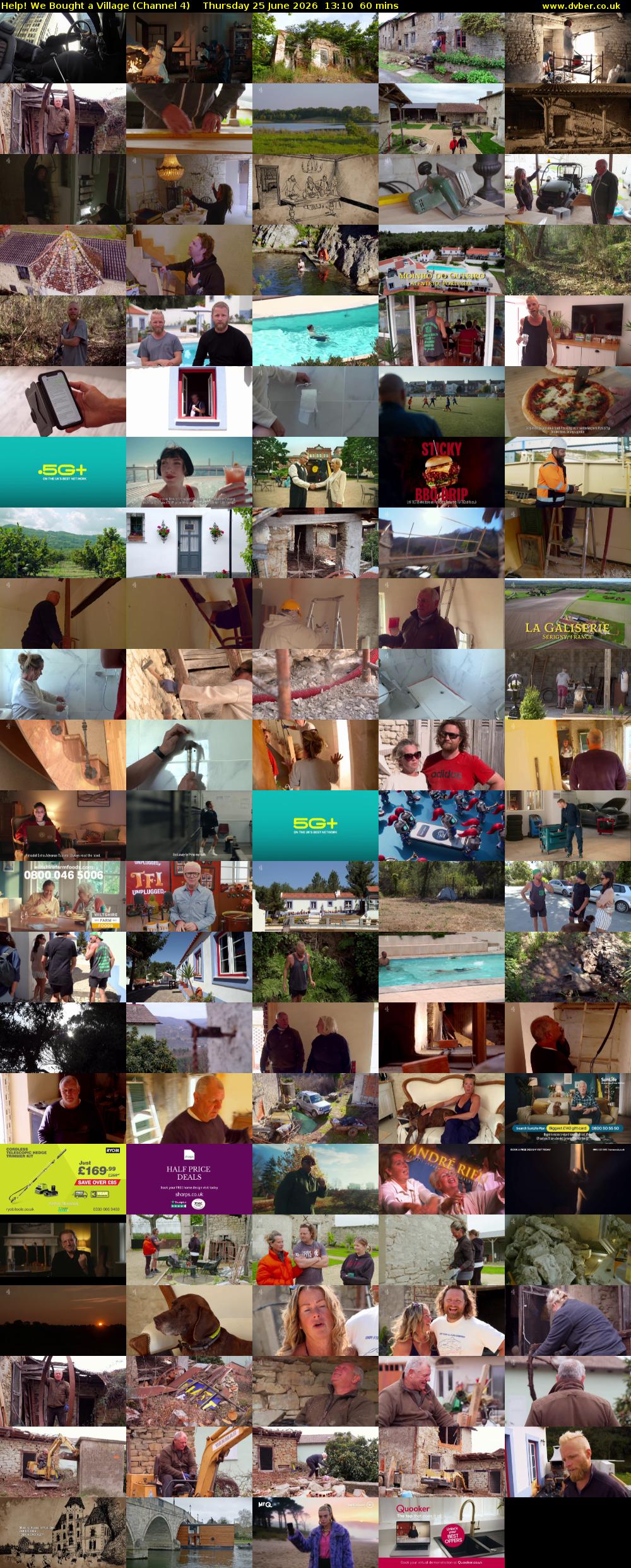 Help! We Bought a Village (Channel 4) Thursday 25 June 2026 13:10 - 14:10