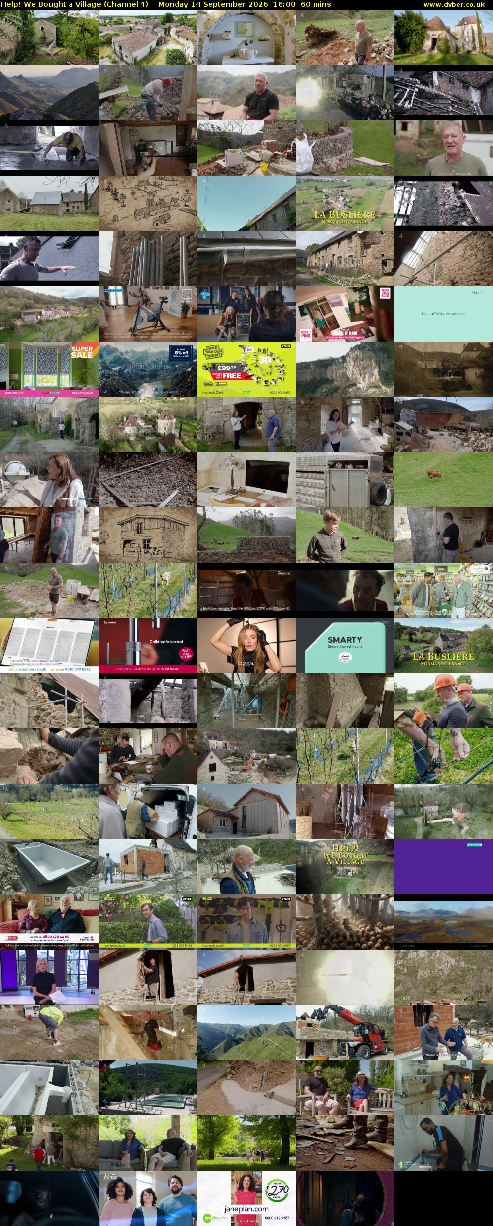 Help! We Bought a Village (Channel 4) Monday 14 September 2026 16:00 - 17:00