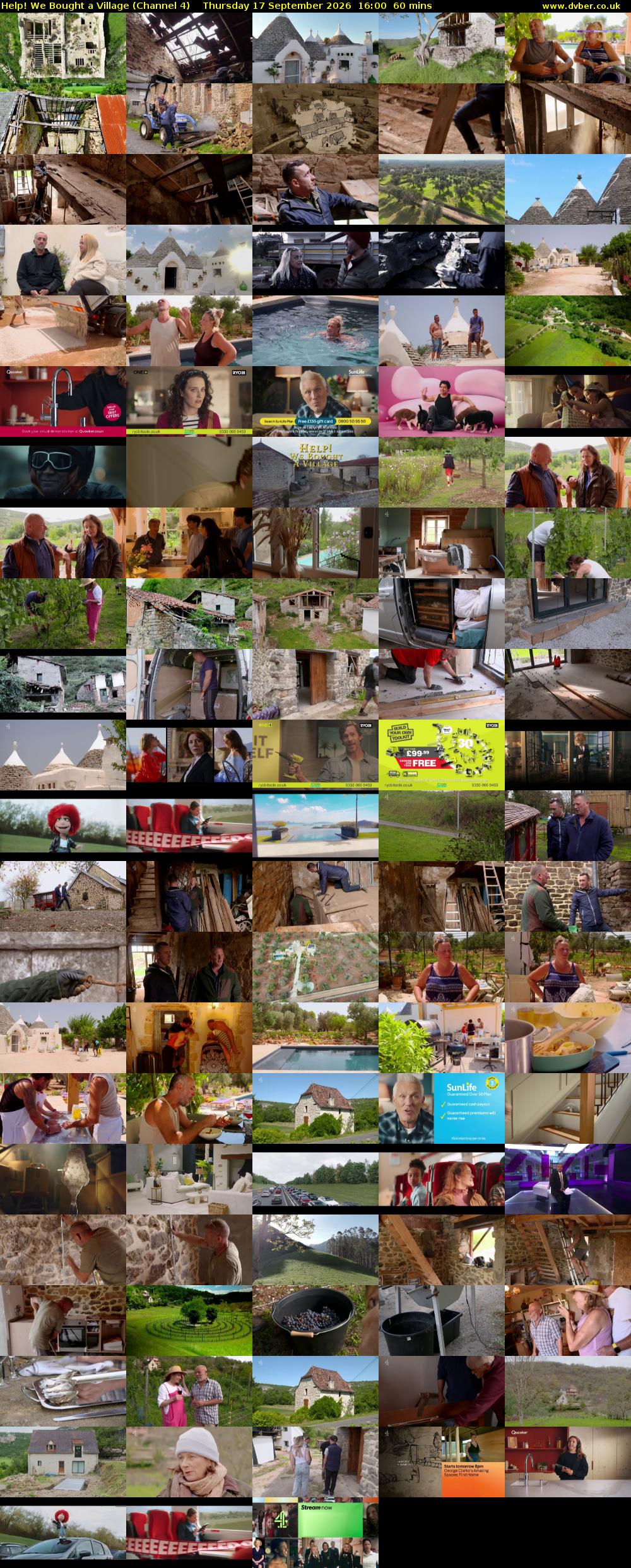 Help! We Bought a Village (Channel 4) Thursday 17 September 2026 16:00 - 17:00
