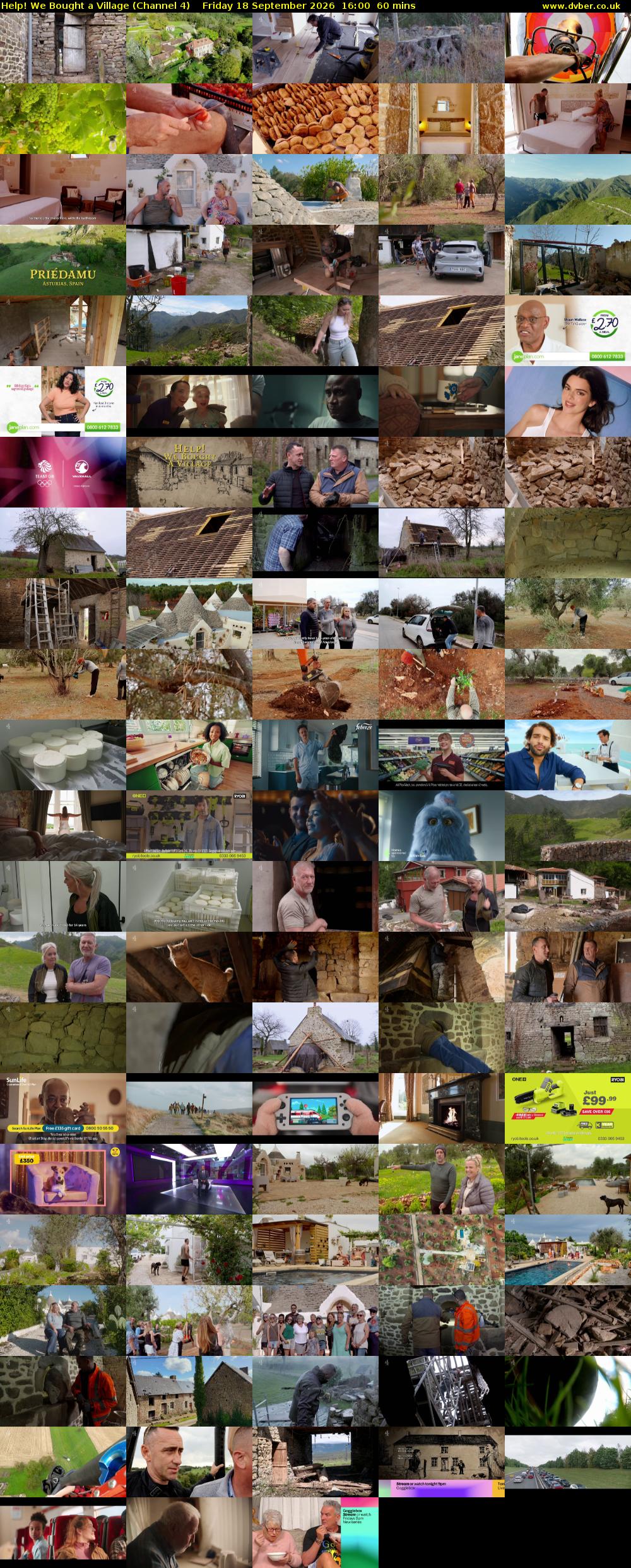 Help! We Bought a Village (Channel 4) Friday 18 September 2026 16:00 - 17:00