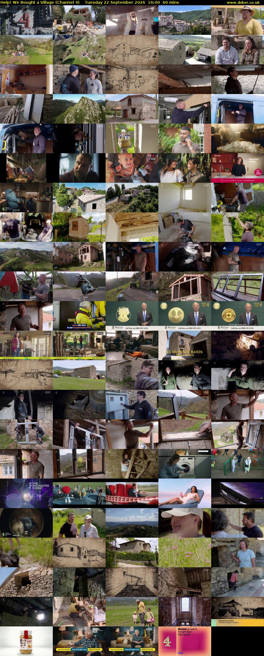 Help! We Bought a Village (Channel 4) Tuesday 22 September 2026 16:00 - 17:00