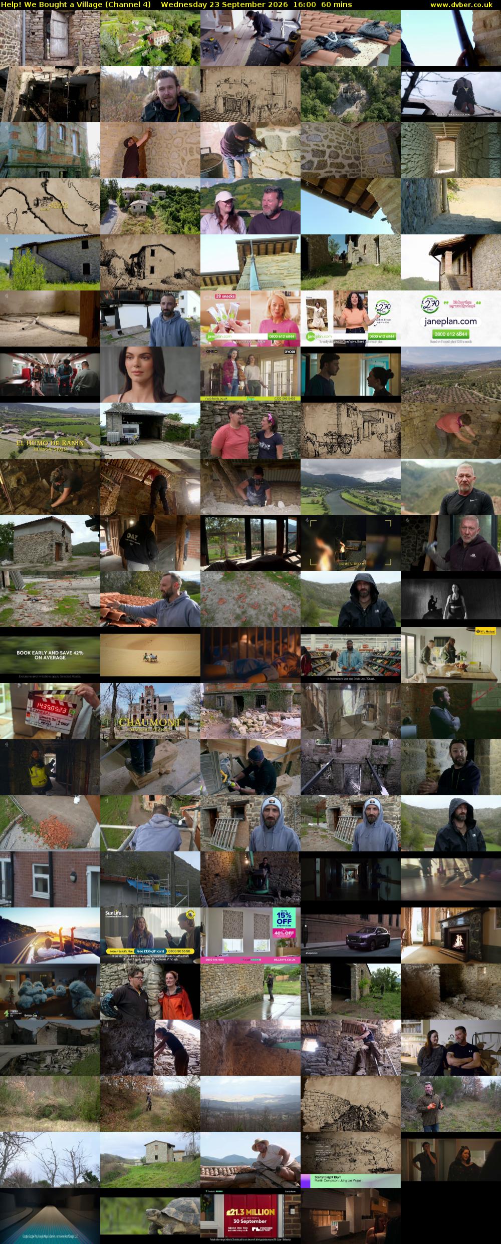 Help! We Bought a Village (Channel 4) Wednesday 23 September 2026 16:00 - 17:00
