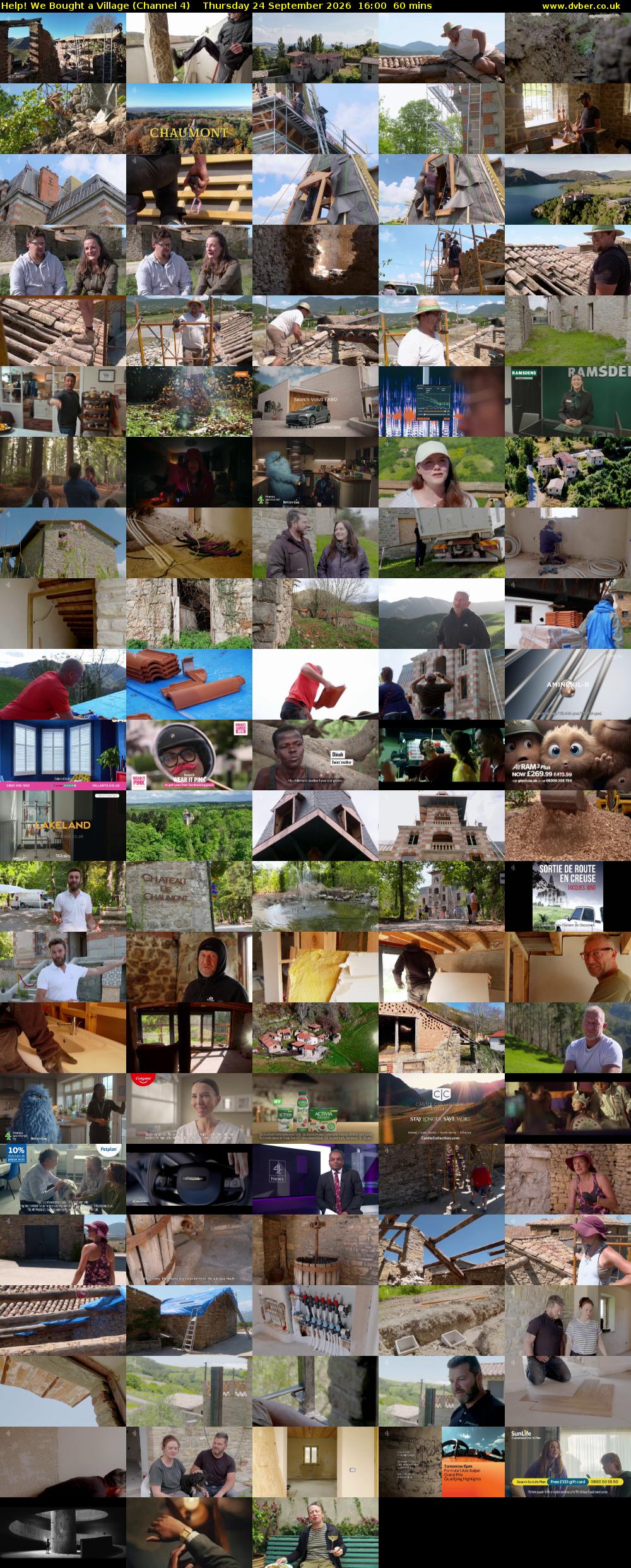 Help! We Bought a Village (Channel 4) Thursday 24 September 2026 16:00 - 17:00