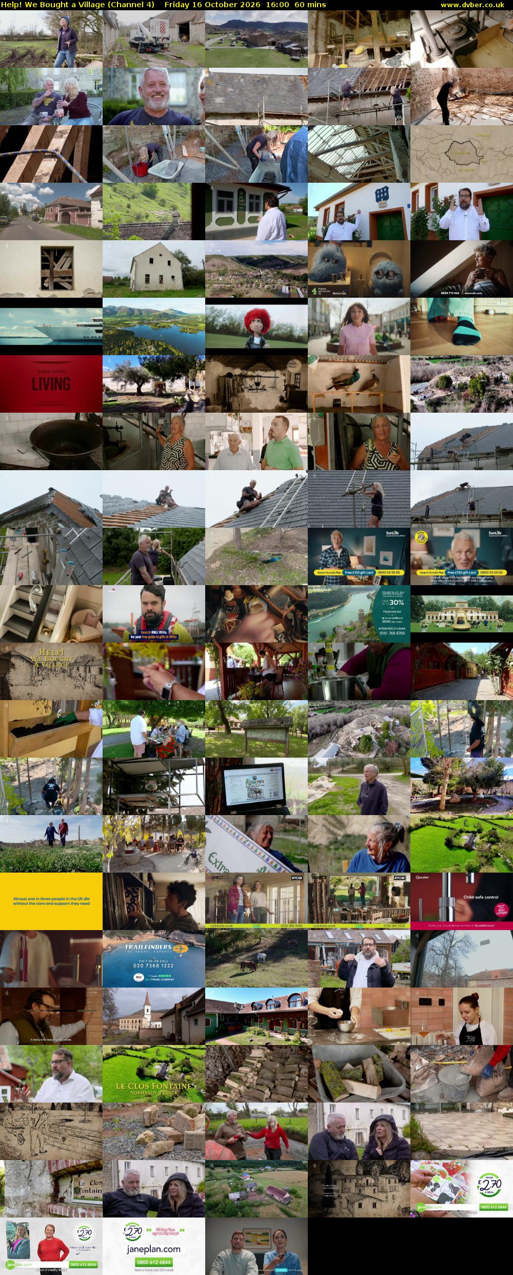 Help! We Bought a Village (Channel 4) Friday 16 October 2026 16:00 - 17:00