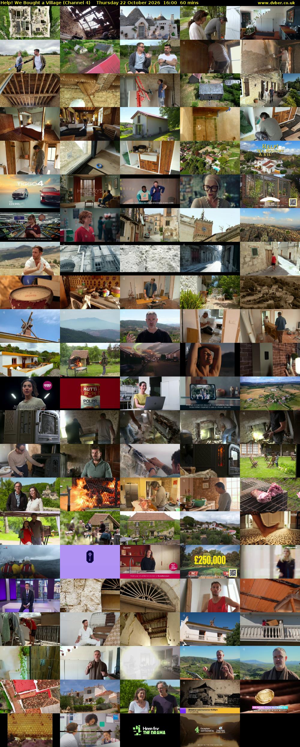 Help! We Bought a Village (Channel 4) Thursday 22 October 2026 16:00 - 17:00