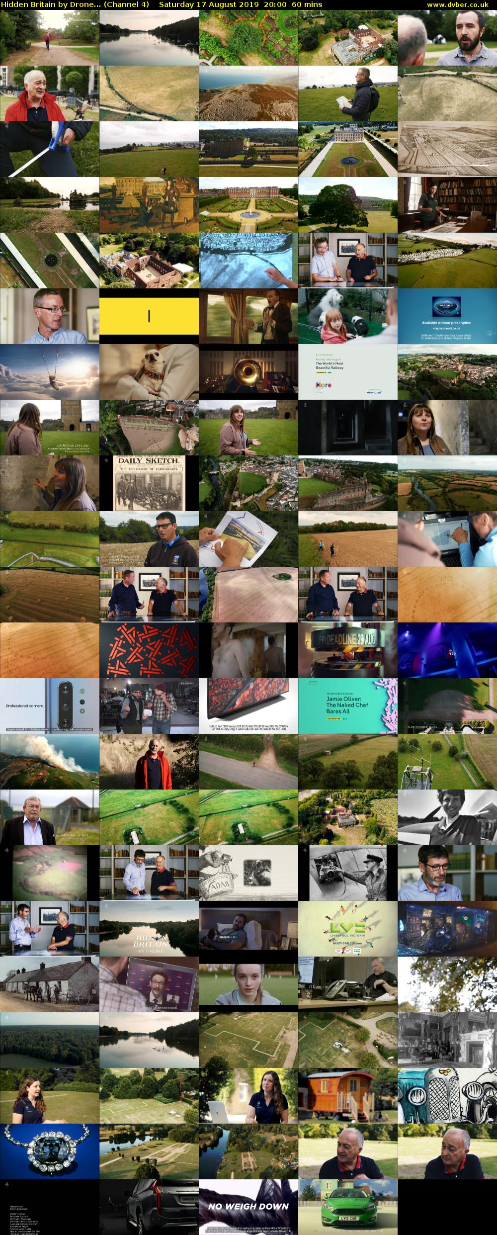 Hidden Britain by Drone... (Channel 4) Saturday 17 August 2019 20:00 - 21:00