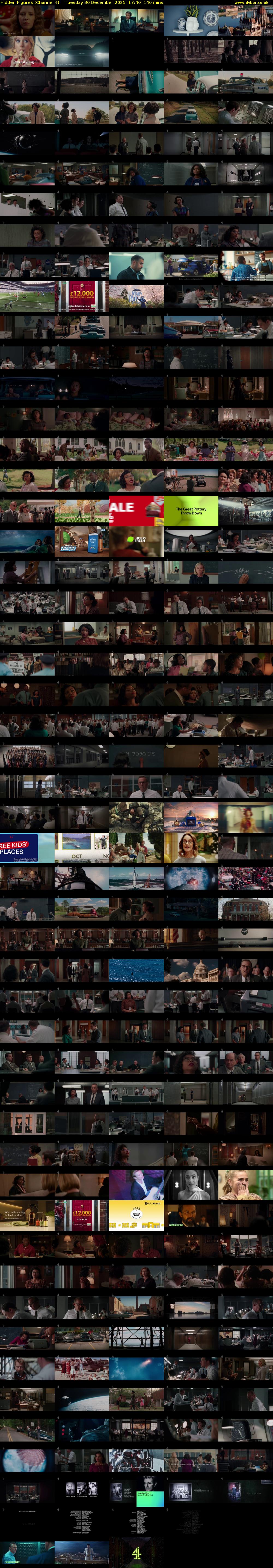 Hidden Figures (Channel 4) Tuesday 30 December 2025 17:40 - 20:00