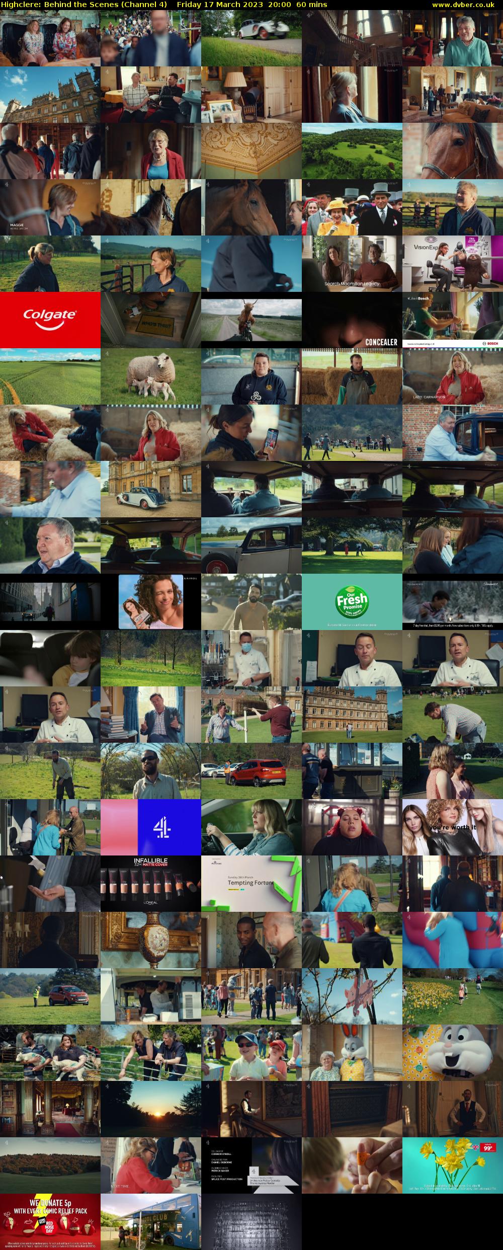 Highclere: Behind the Scenes (Channel 4) Friday 17 March 2023 20:00 - 21:00