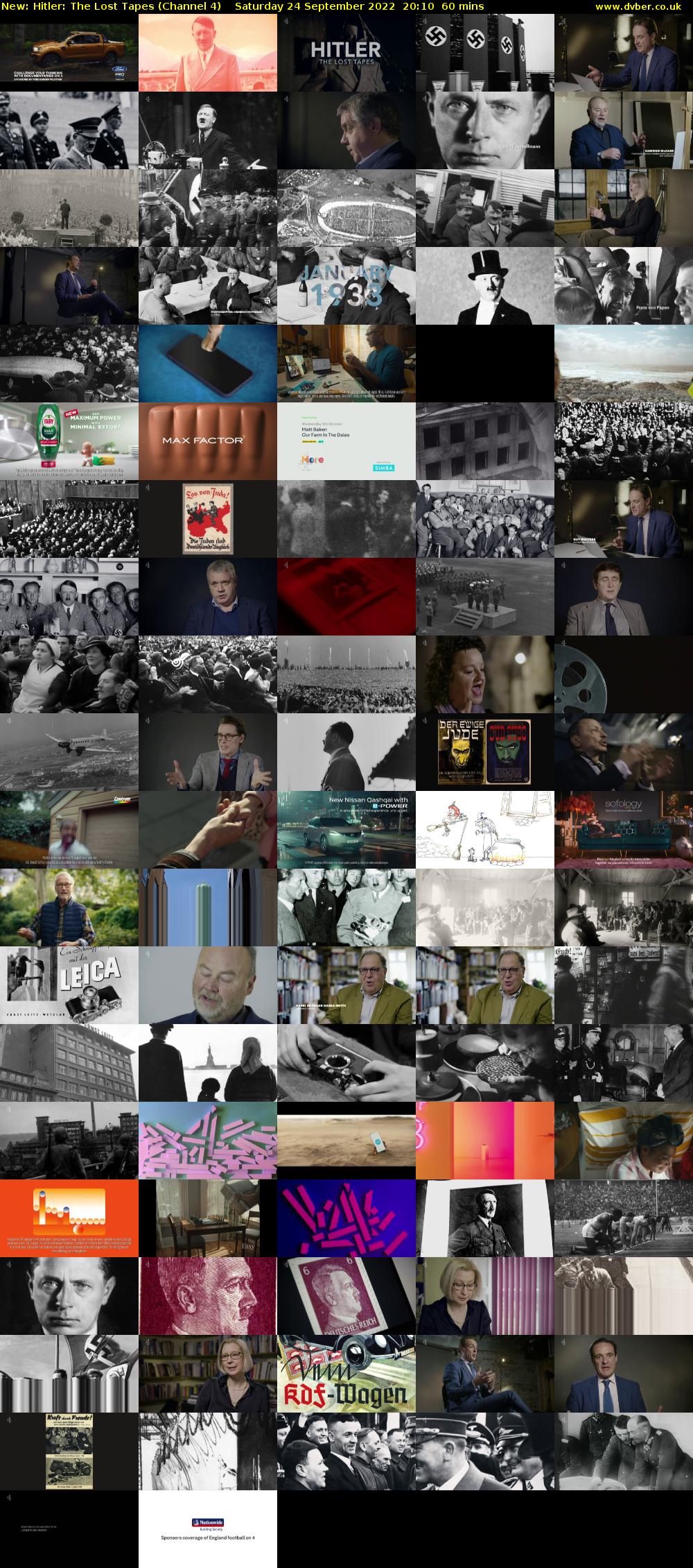 Hitler: The Lost Tapes (Channel 4) Saturday 24 September 2022 20:10 - 21:10