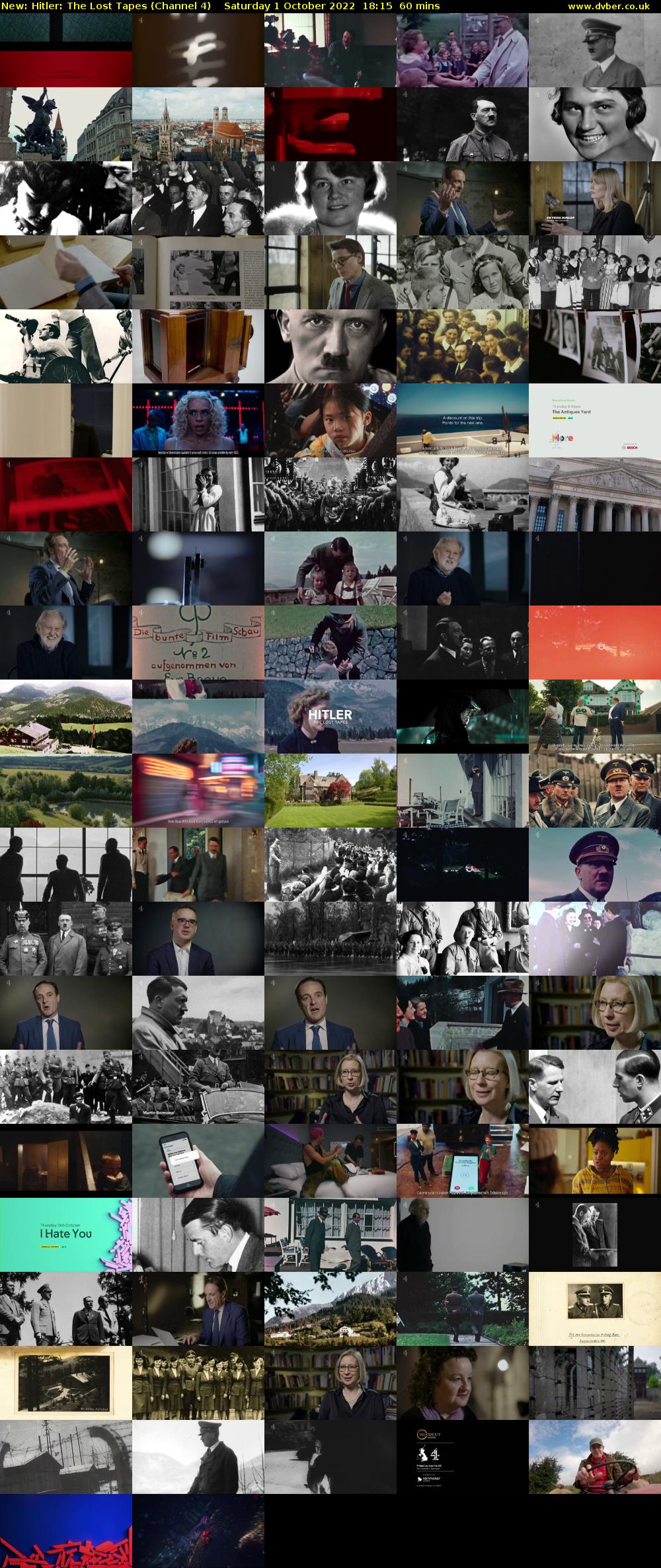 Hitler: The Lost Tapes (Channel 4) Saturday 1 October 2022 18:15 - 19:15