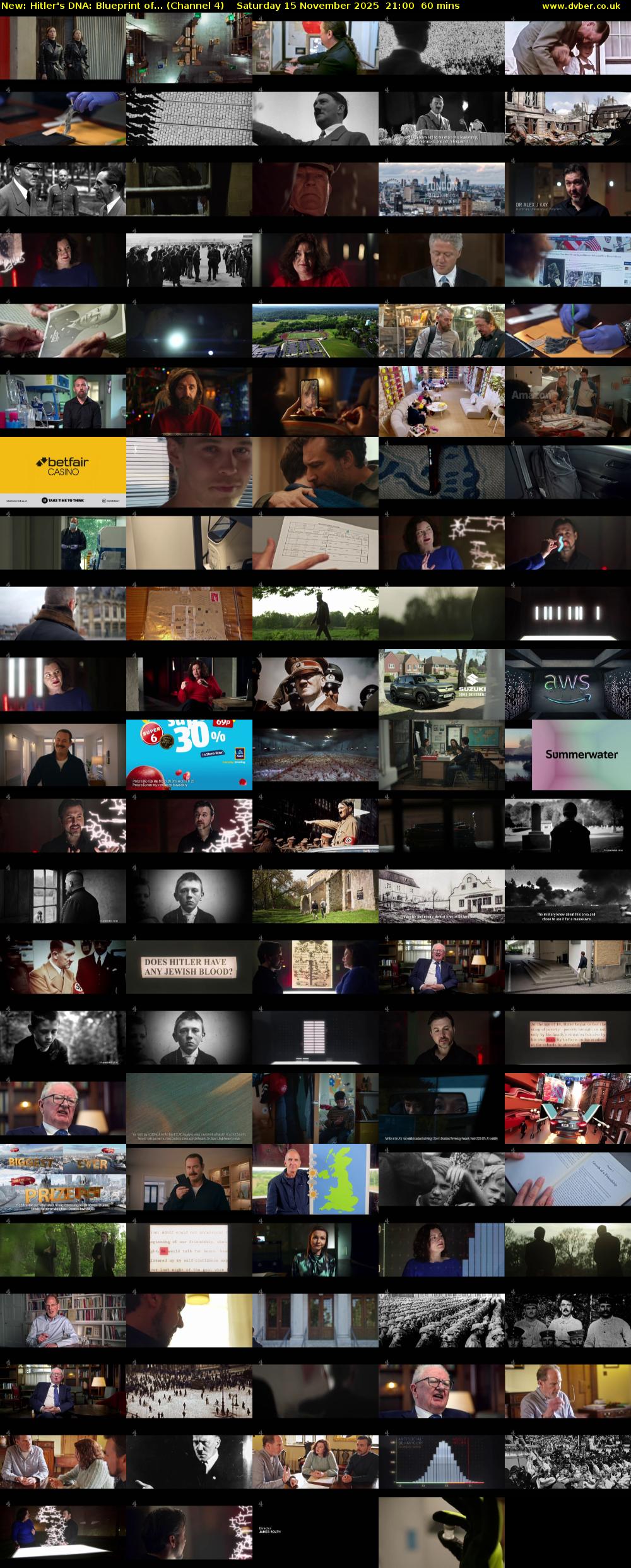 Hitler's DNA: Blueprint of... (Channel 4) Saturday 15 November 2025 21:00 - 22:00