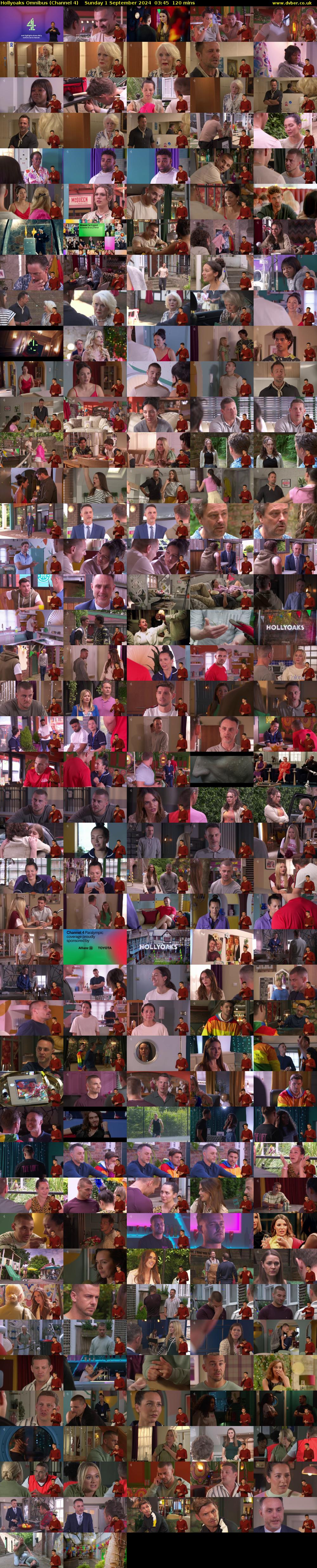 Hollyoaks Omnibus (Channel 4) Sunday 1 September 2024 03:45 - 05:45