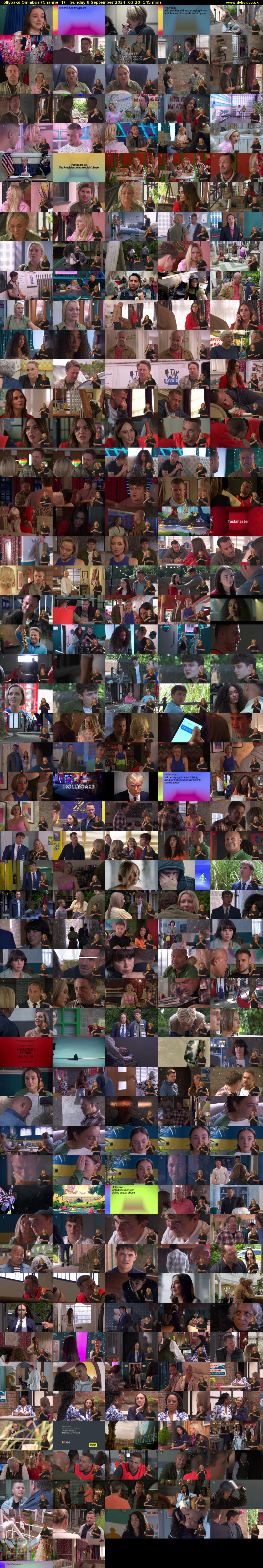Hollyoaks Omnibus (Channel 4) Sunday 8 September 2024 03:20 - 05:45