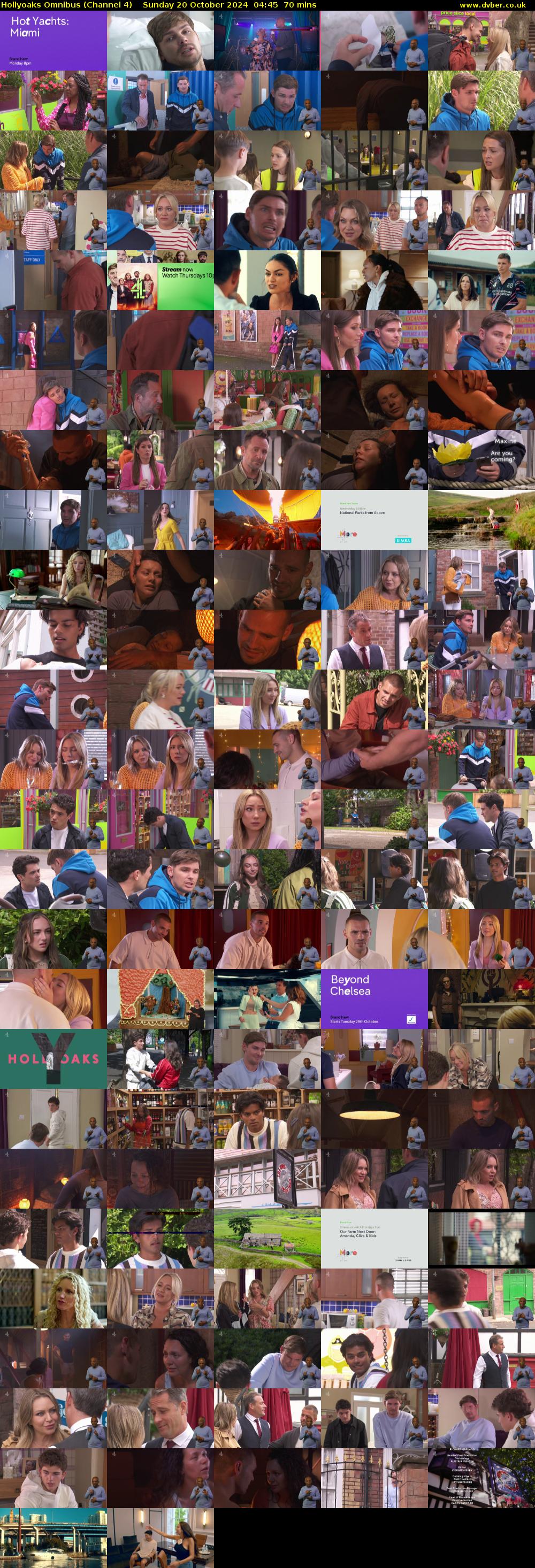 Hollyoaks Omnibus (Channel 4) Sunday 20 October 2024 04:45 - 05:55