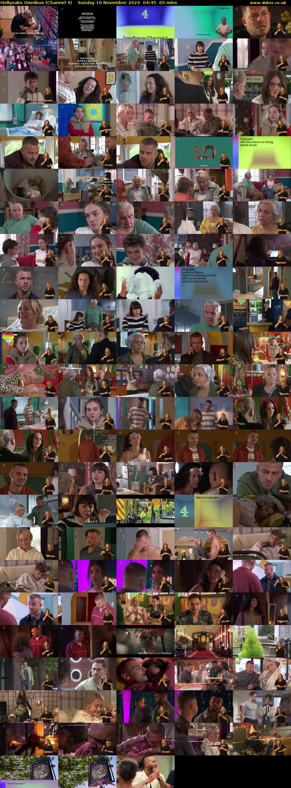Hollyoaks Omnibus (Channel 4) Sunday 10 November 2024 04:45 - 05:50
