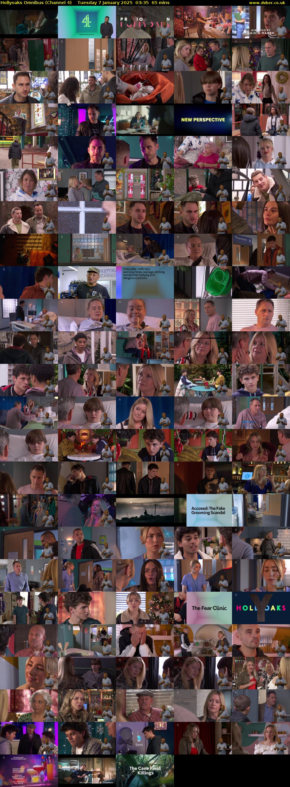 Hollyoaks Omnibus (Channel 4) Tuesday 7 January 2025 03:35 - 04:40