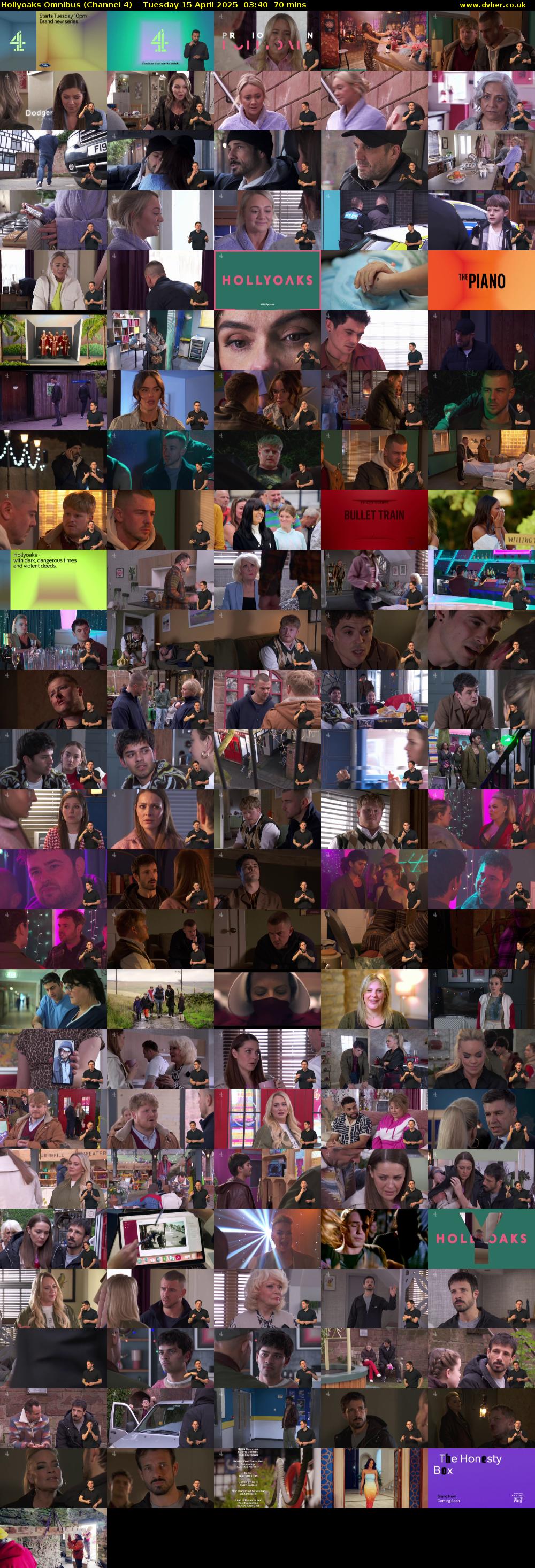 Hollyoaks Omnibus (Channel 4) Tuesday 15 April 2025 03:40 - 04:50