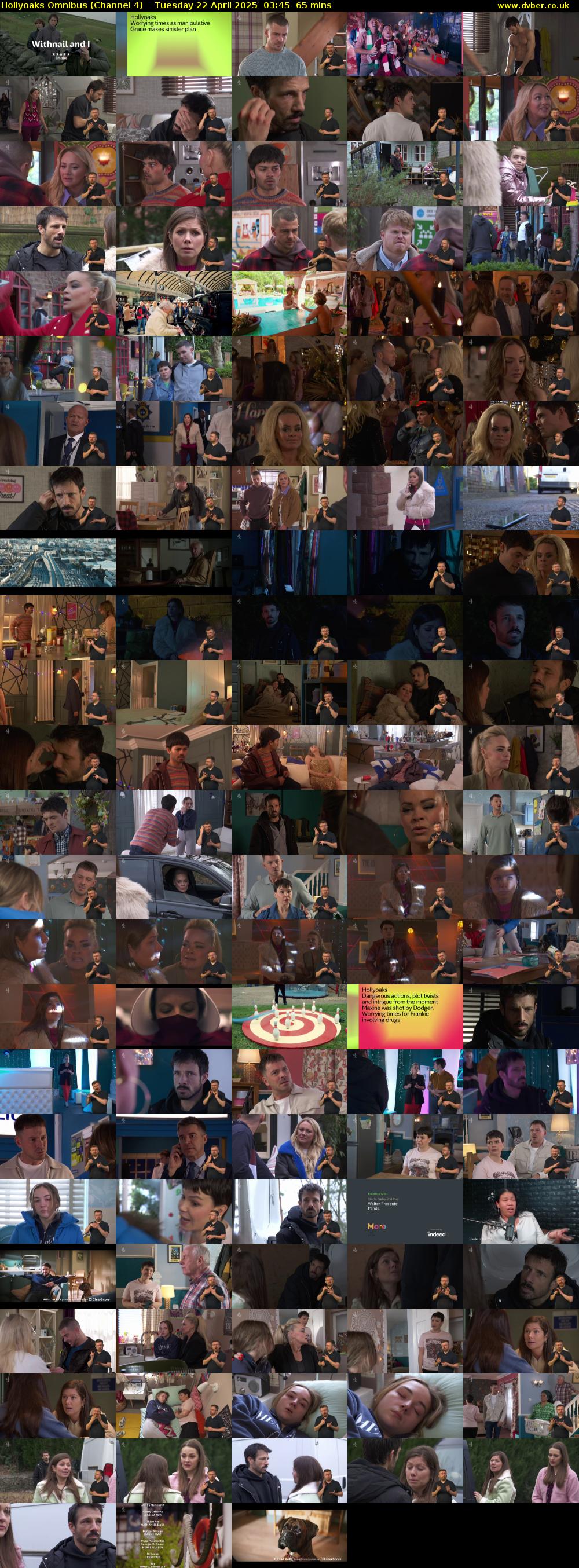 Hollyoaks Omnibus (Channel 4) Tuesday 22 April 2025 03:45 - 04:50