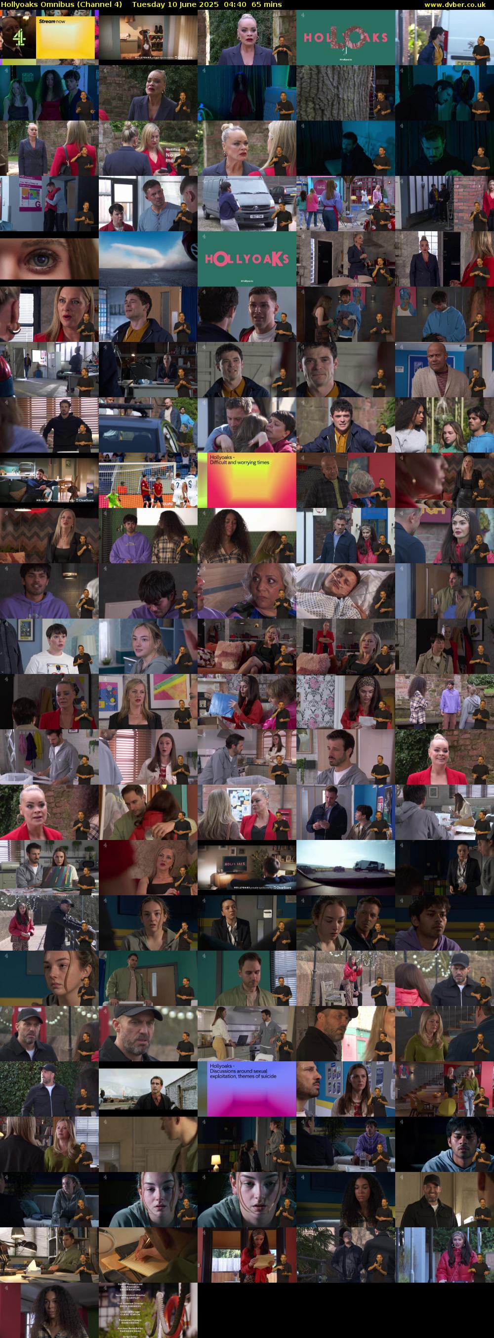 Hollyoaks Omnibus (Channel 4) Tuesday 10 June 2025 04:40 - 05:45