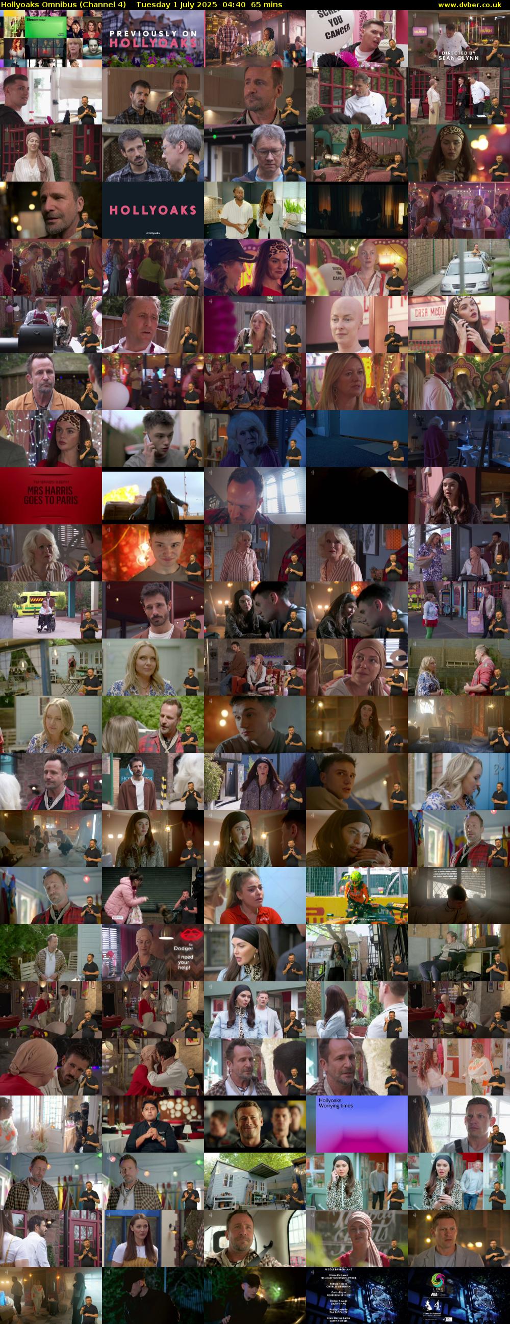 Hollyoaks Omnibus (Channel 4) Tuesday 1 July 2025 04:40 - 05:45