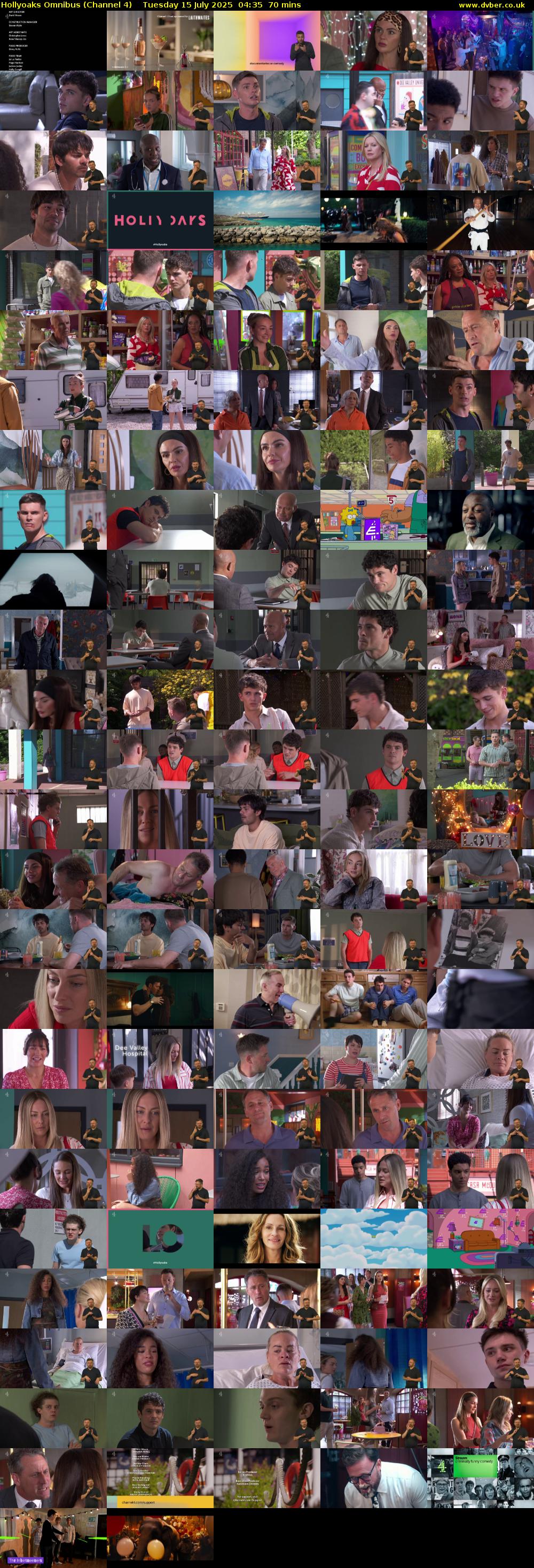 Hollyoaks Omnibus (Channel 4) Tuesday 15 July 2025 04:35 - 05:45