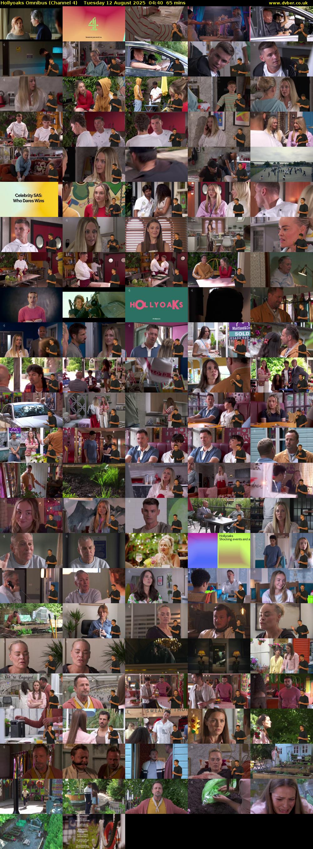 Hollyoaks Omnibus (Channel 4) Tuesday 12 August 2025 04:40 - 05:45
