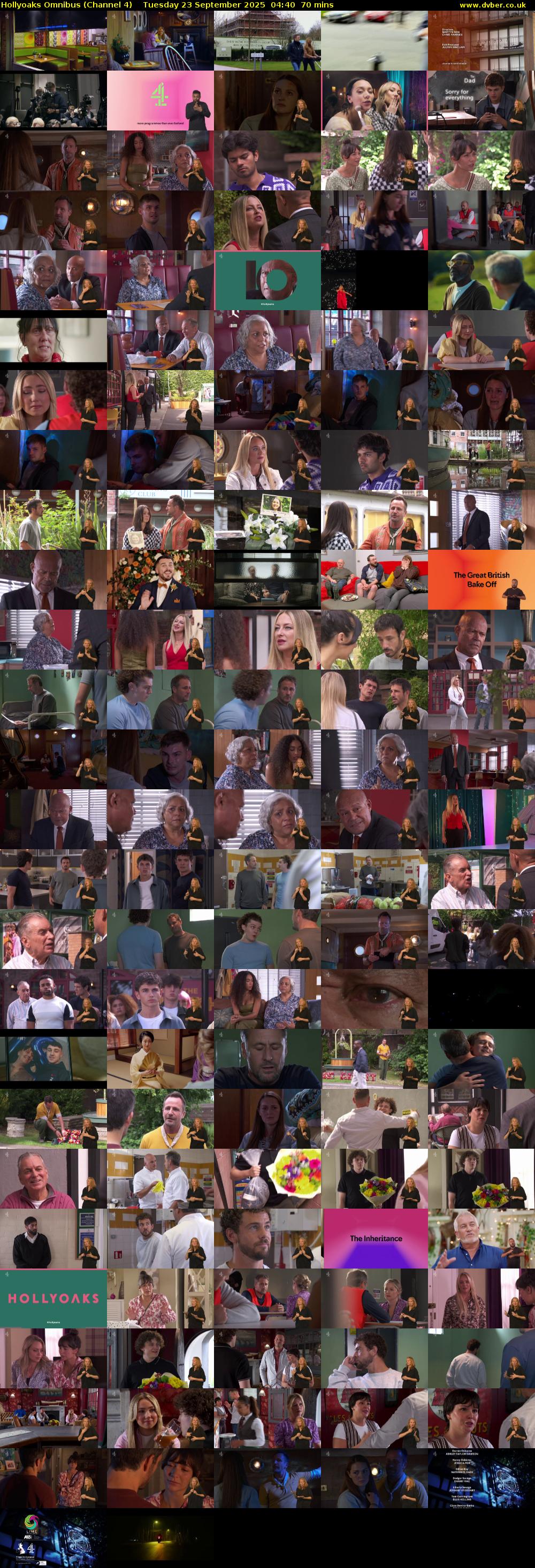 Hollyoaks Omnibus (Channel 4) Tuesday 23 September 2025 04:40 - 05:50