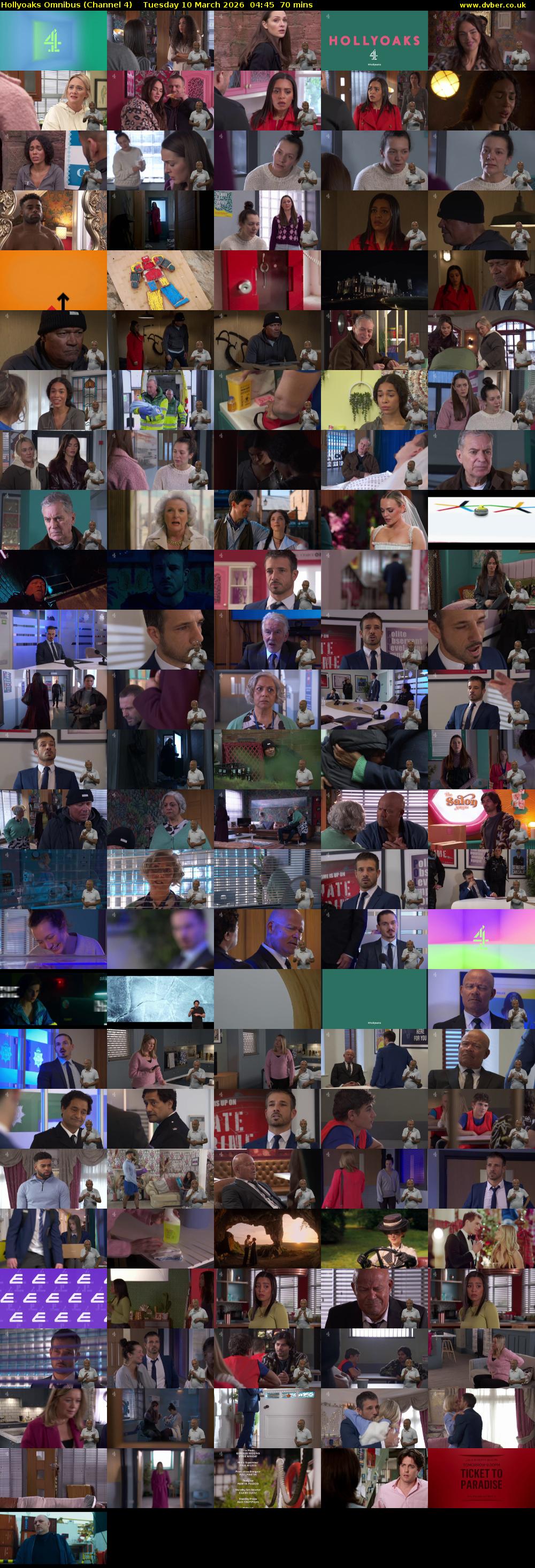 Hollyoaks Omnibus (Channel 4) Tuesday 10 March 2026 04:45 - 05:55