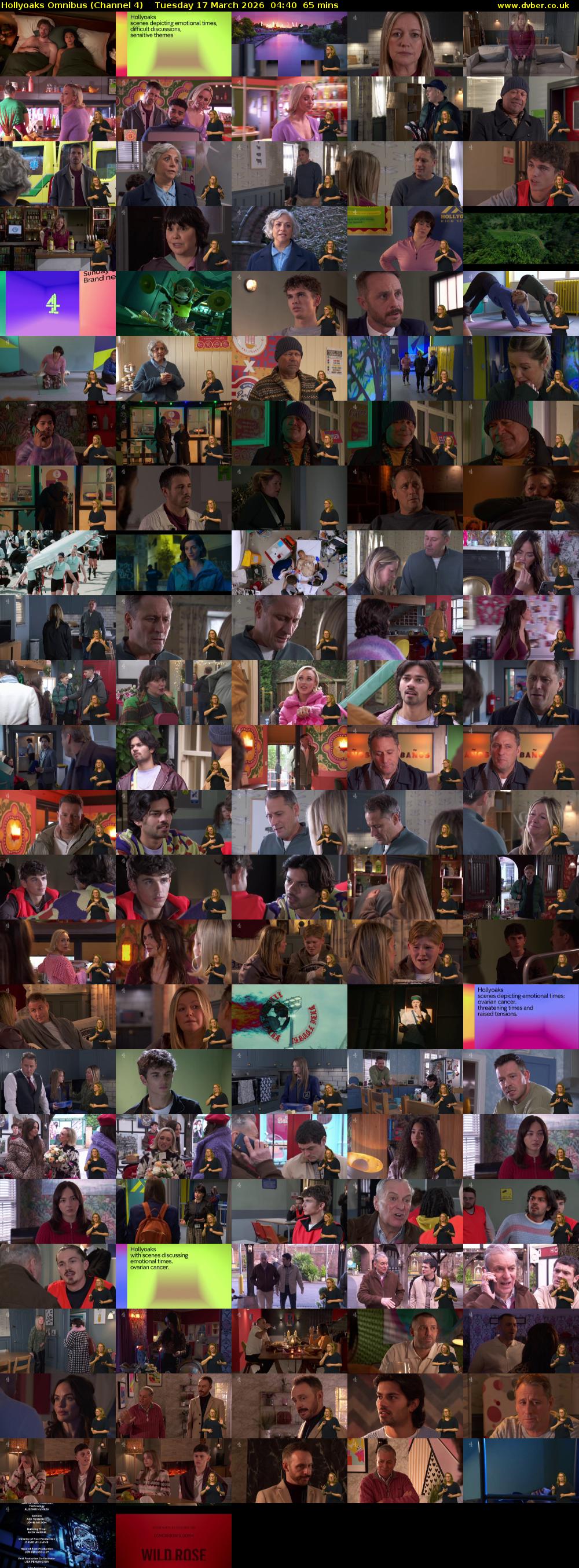 Hollyoaks Omnibus (Channel 4) Tuesday 17 March 2026 04:40 - 05:45