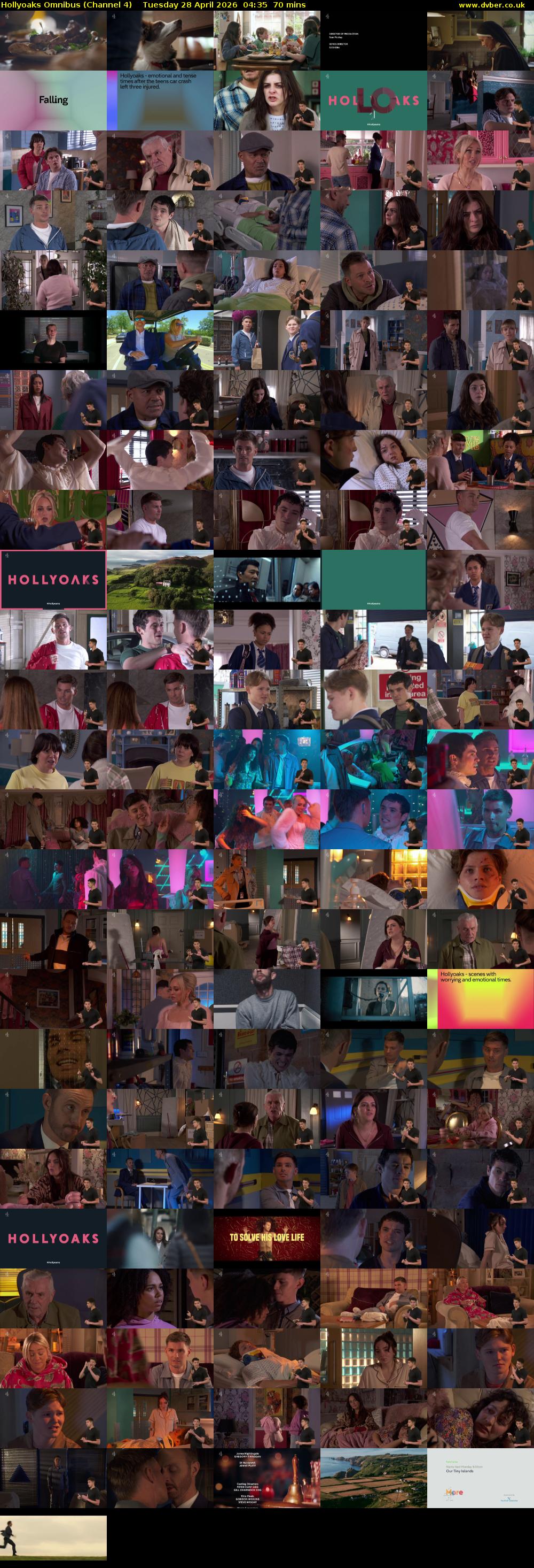 Hollyoaks Omnibus (Channel 4) Tuesday 28 April 2026 04:35 - 05:45
