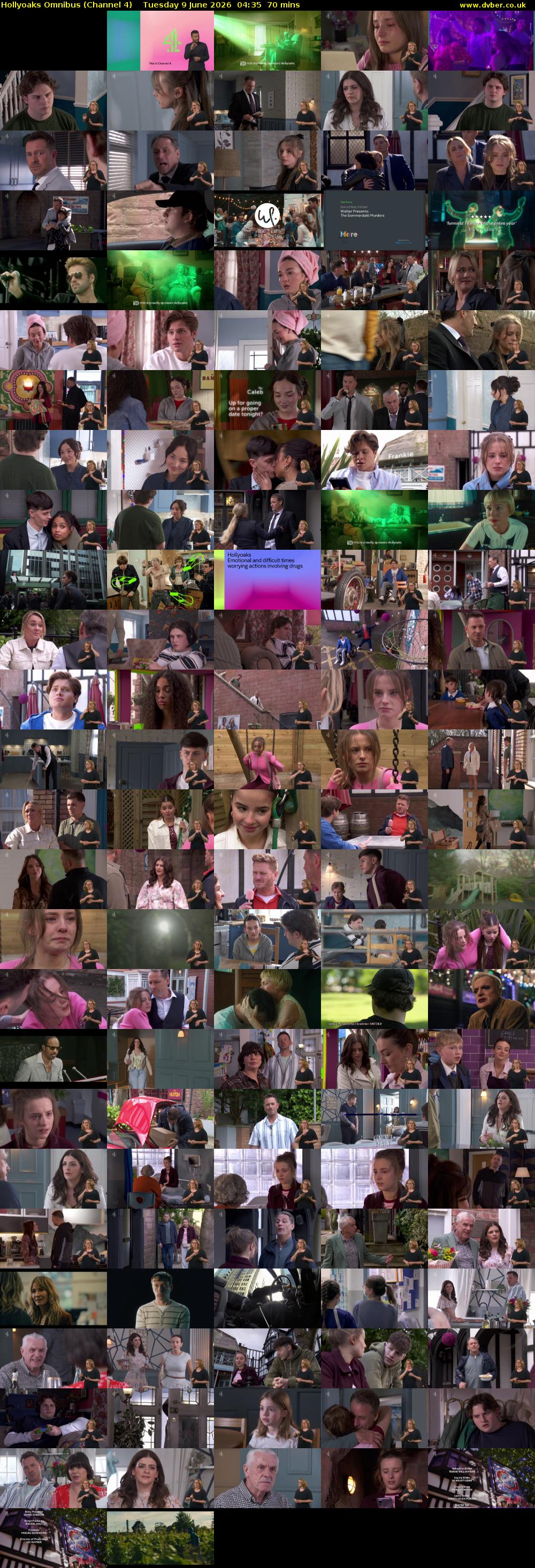 Hollyoaks Omnibus (Channel 4) Tuesday 9 June 2026 04:35 - 05:45