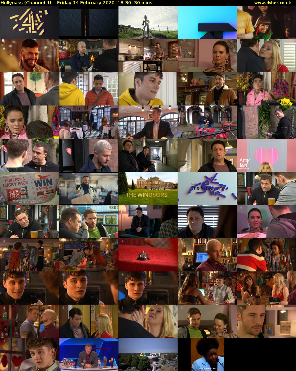 Hollyoaks (Channel 4) Friday 14 February 2020 18:30 - 19:00