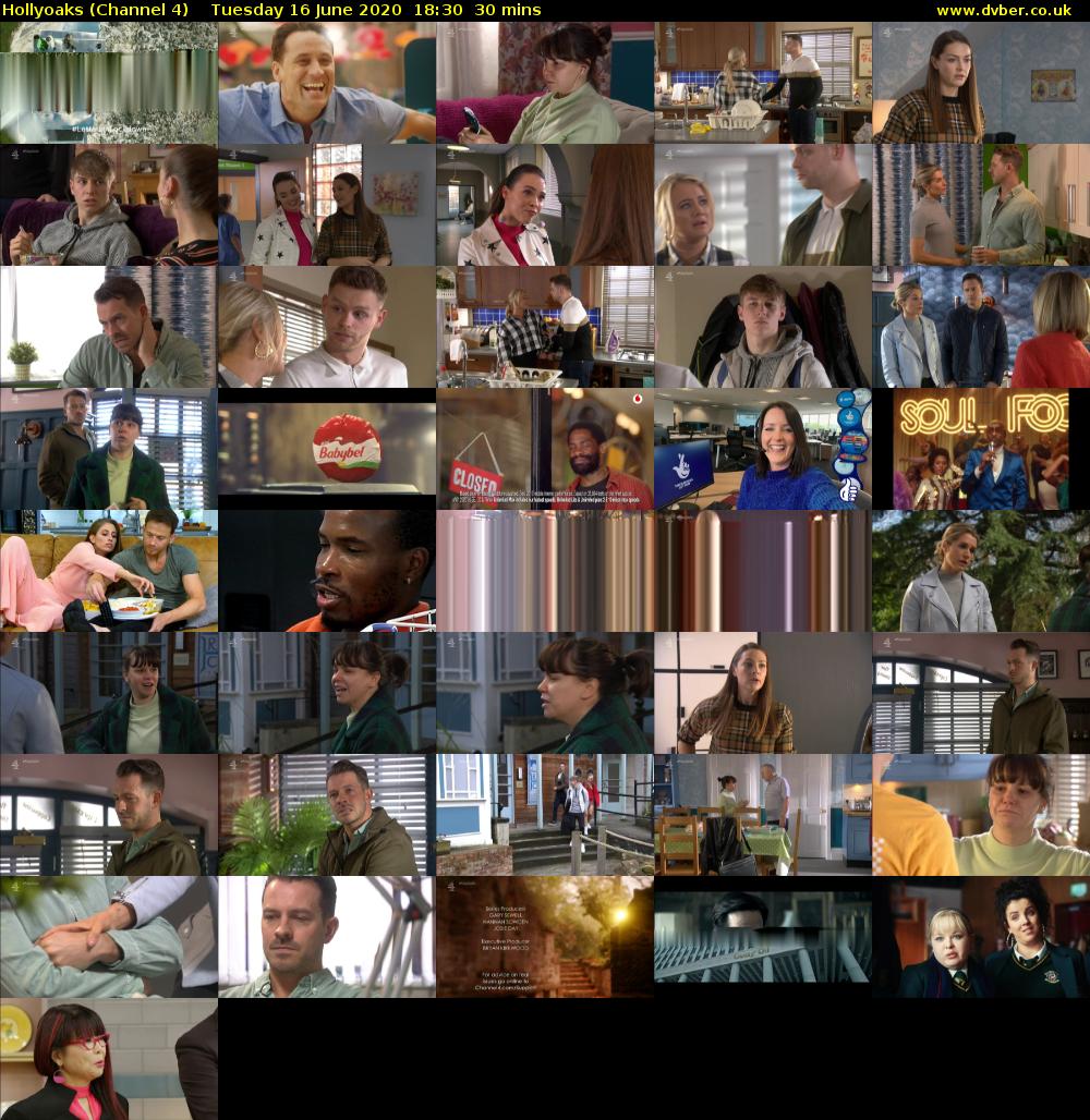 Hollyoaks (Channel 4) Tuesday 16 June 2020 18:30 - 19:00