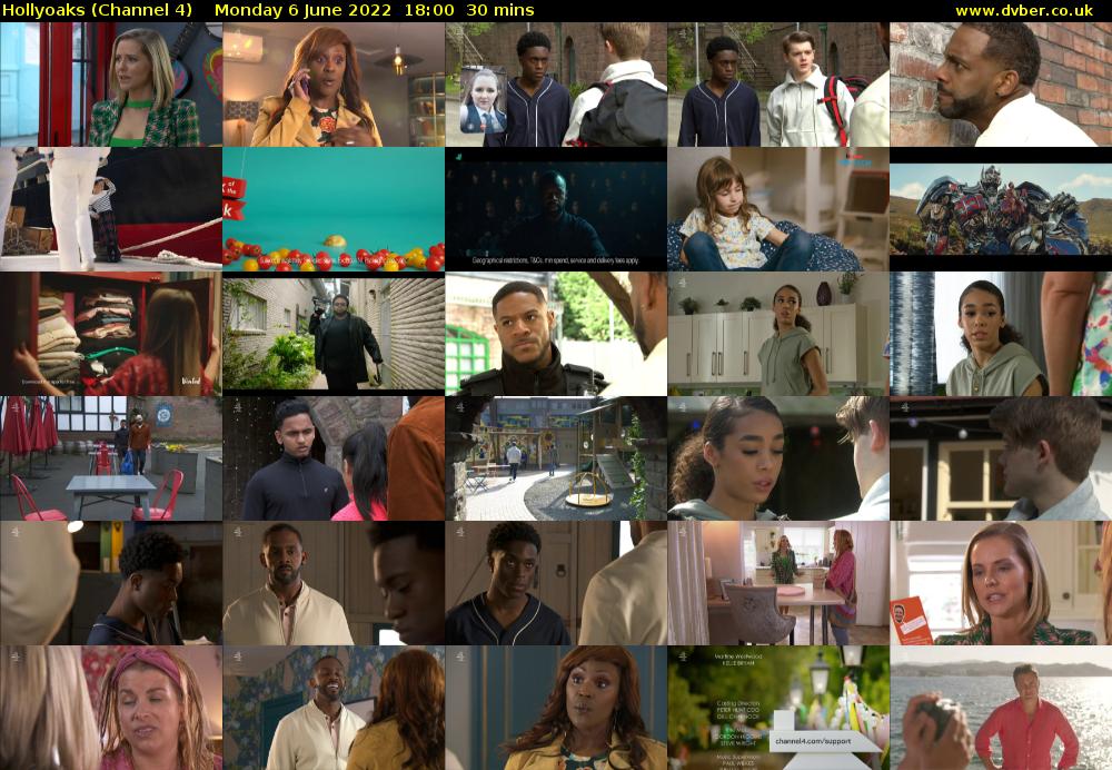 Hollyoaks (Channel 4) Monday 6 June 2022 18:00 - 18:30