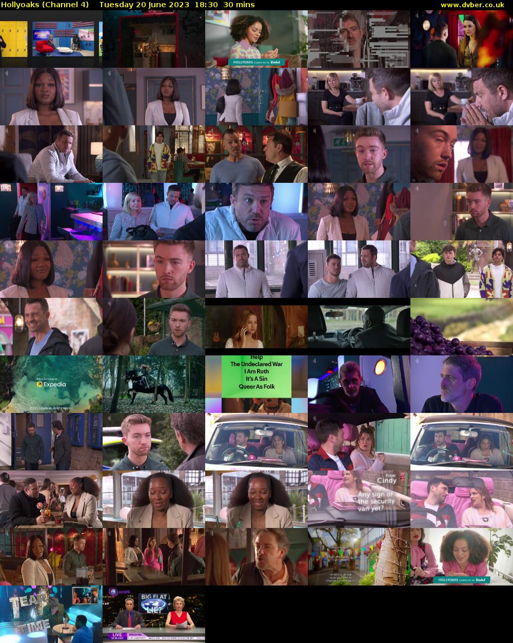 Hollyoaks (Channel 4) Tuesday 20 June 2023 18:30 - 19:00