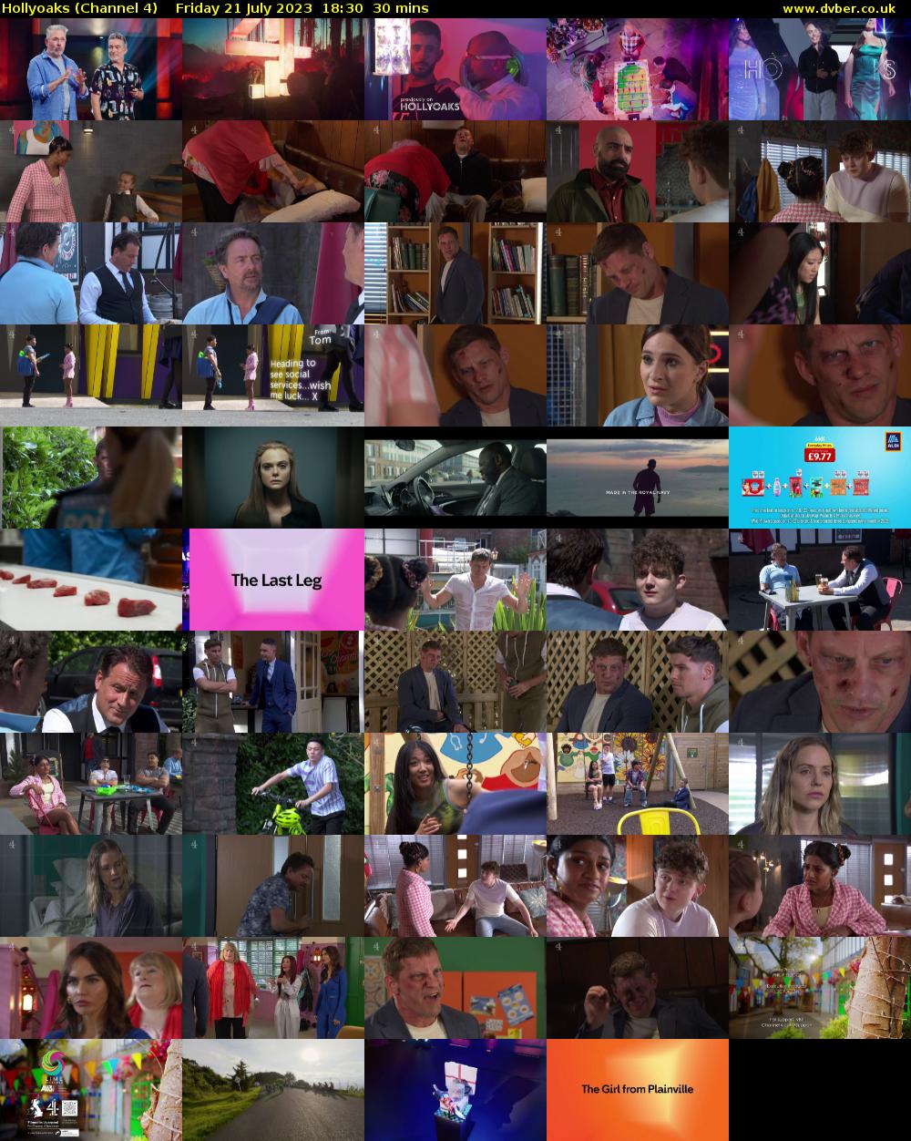 Hollyoaks (Channel 4) Friday 21 July 2023 18:30 - 19:00
