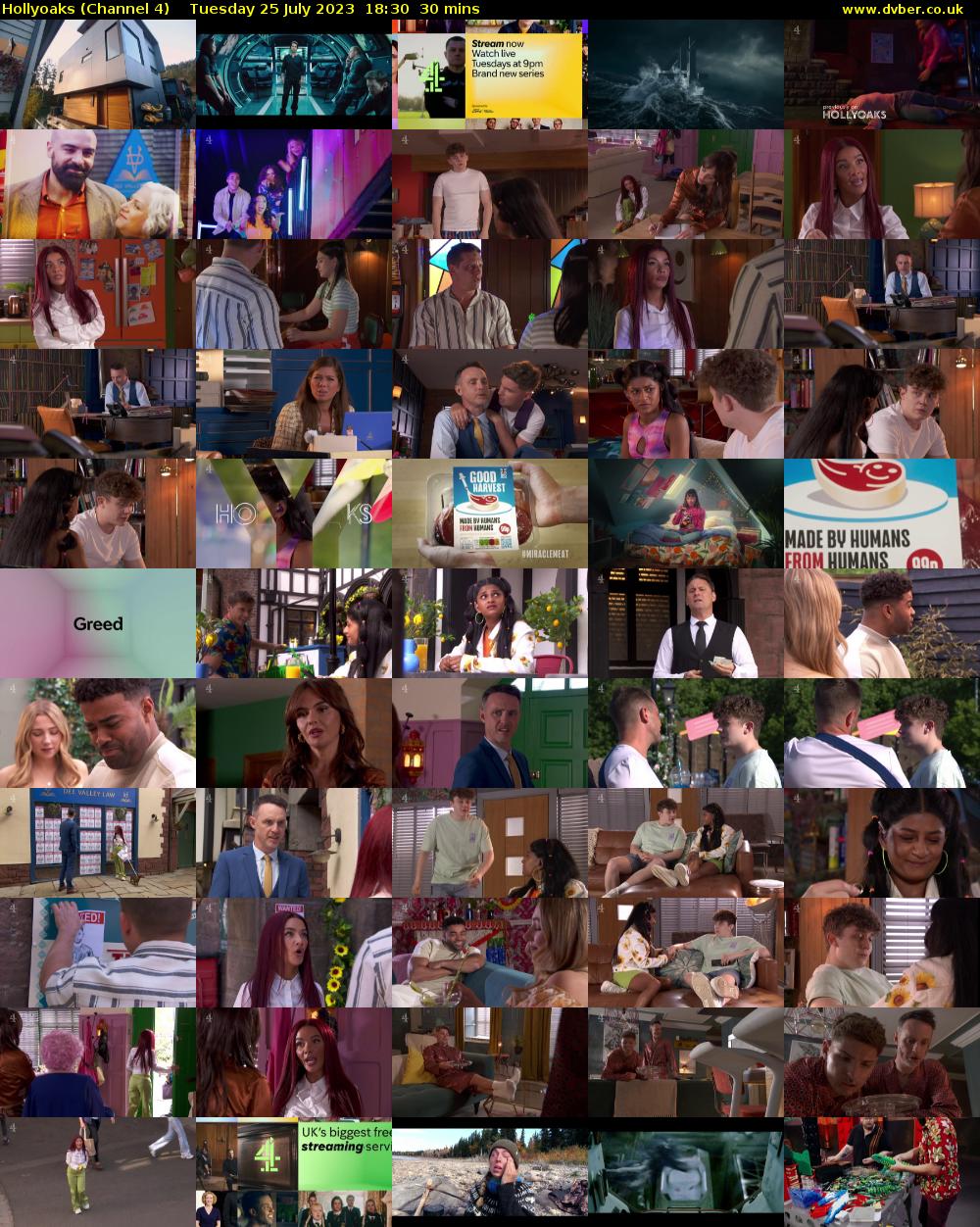 Hollyoaks (Channel 4) Tuesday 25 July 2023 18:30 - 19:00