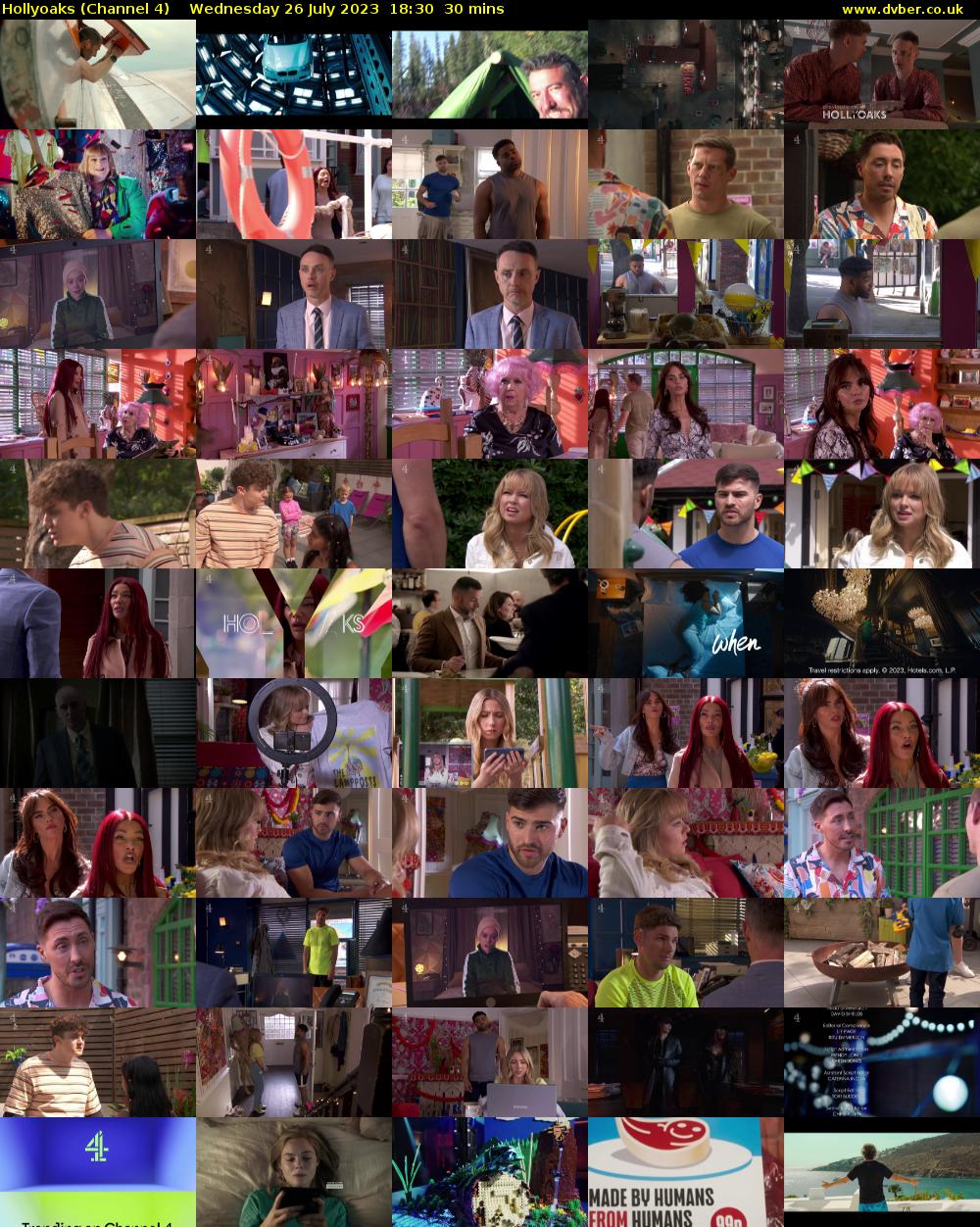 Hollyoaks (Channel 4) Wednesday 26 July 2023 18:30 - 19:00