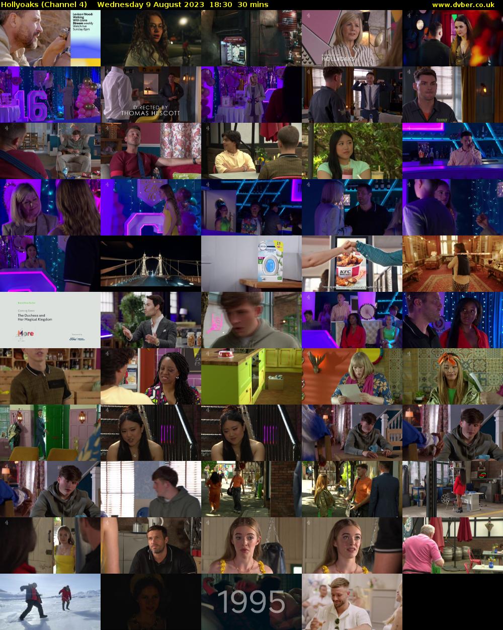 Hollyoaks (Channel 4) Wednesday 9 August 2023 18:30 - 19:00