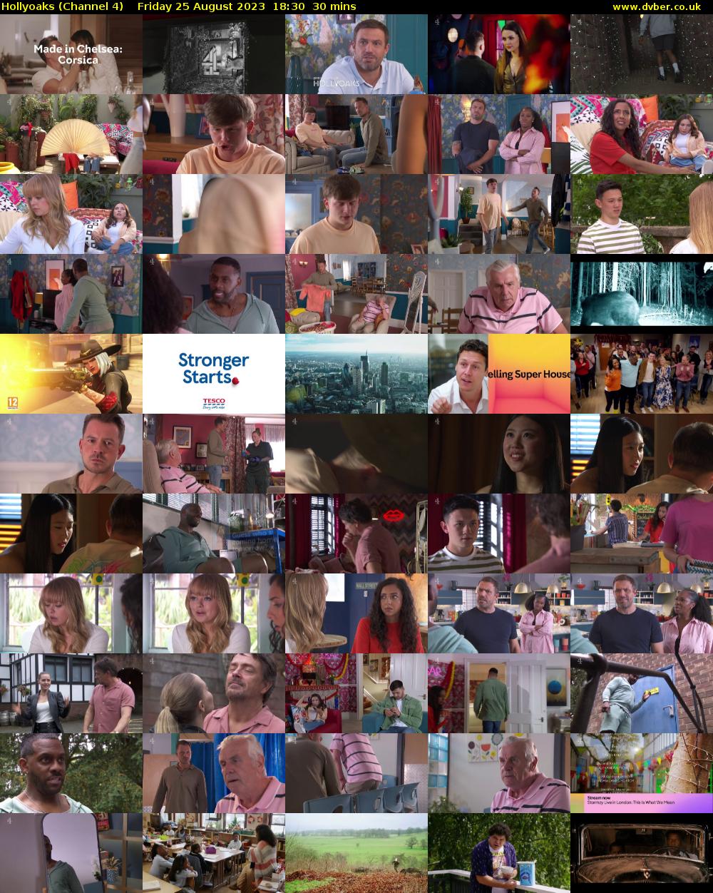 Hollyoaks (Channel 4) Friday 25 August 2023 18:30 - 19:00