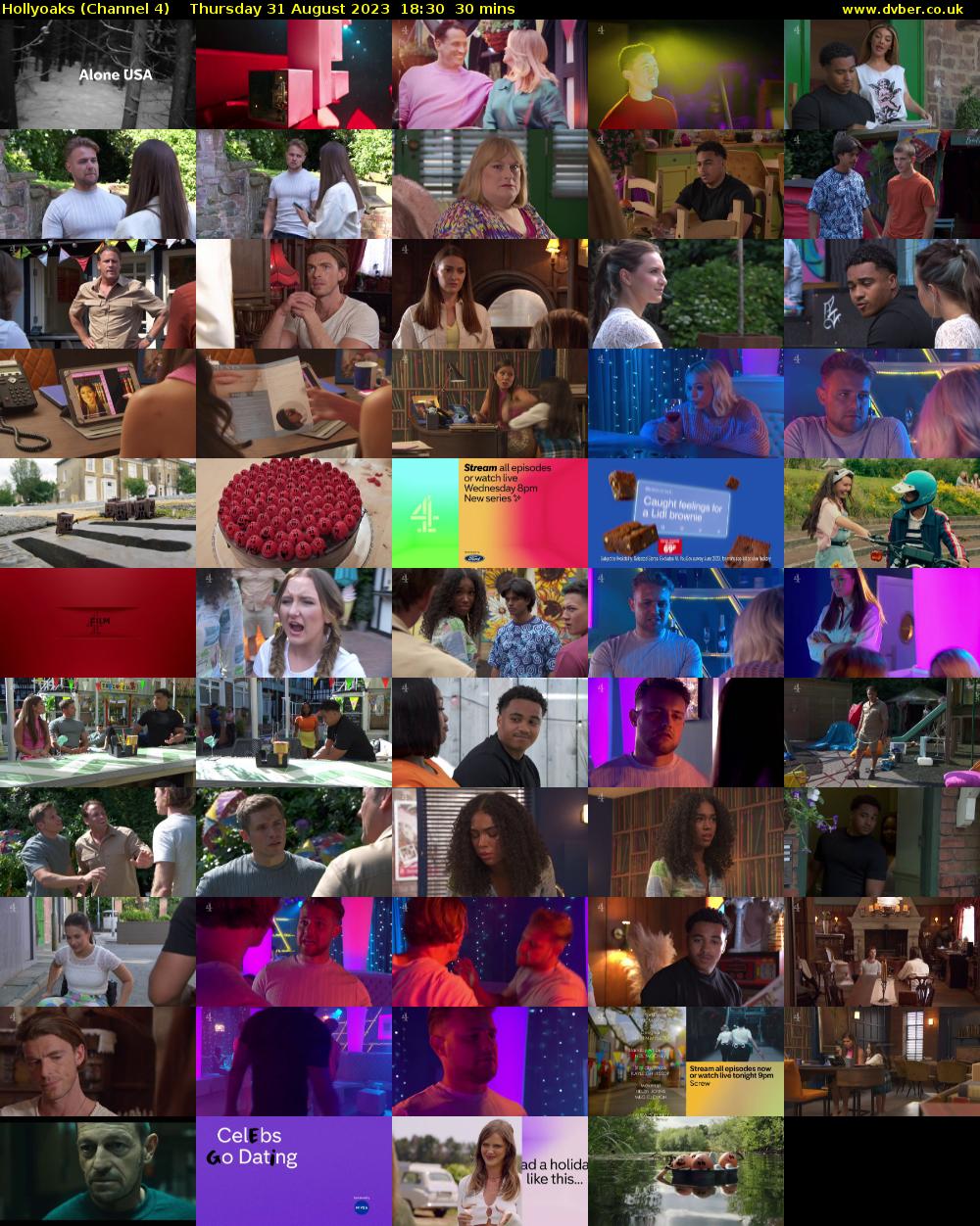 Hollyoaks (Channel 4) Thursday 31 August 2023 18:30 - 19:00